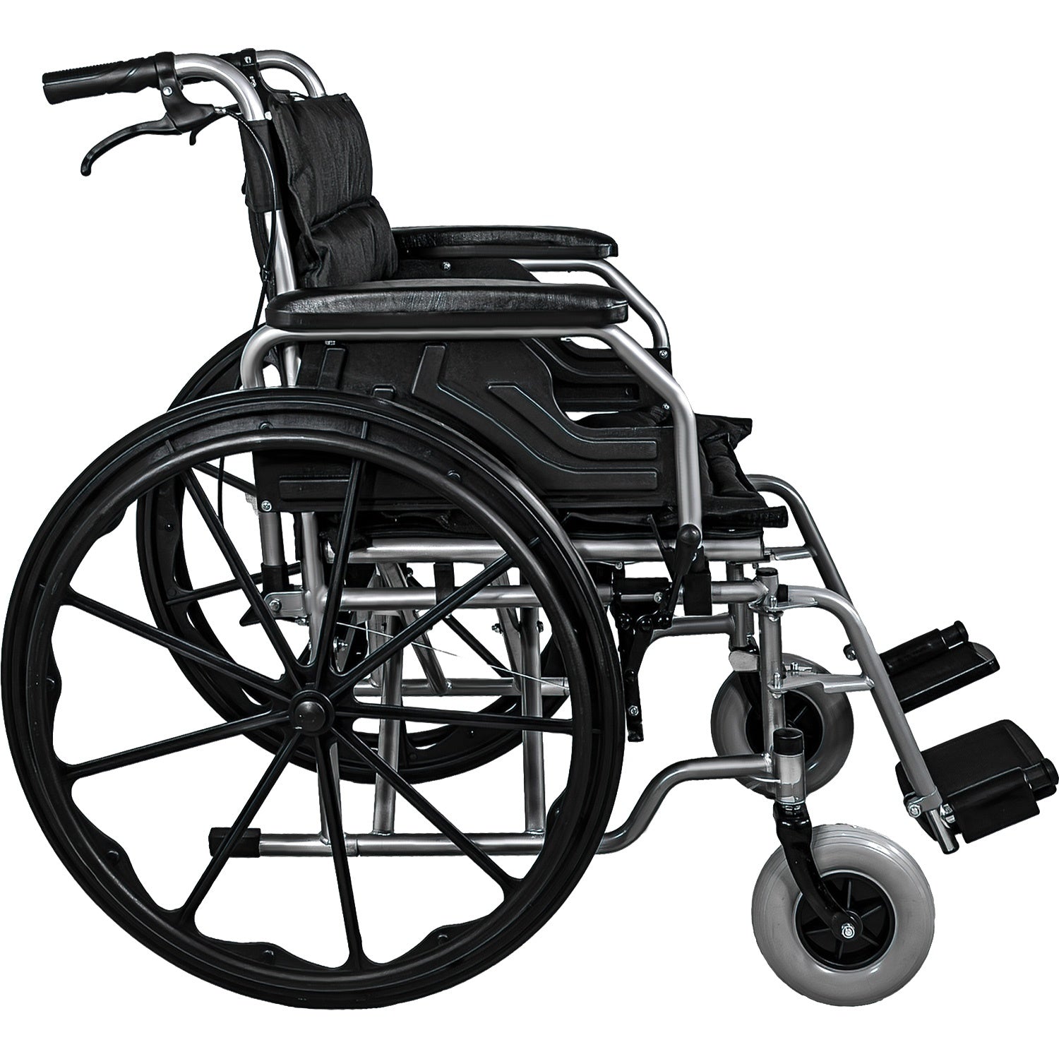 Silla De Ruedas Sobrepeso 150kg Doble Soporte Ancha Robusta