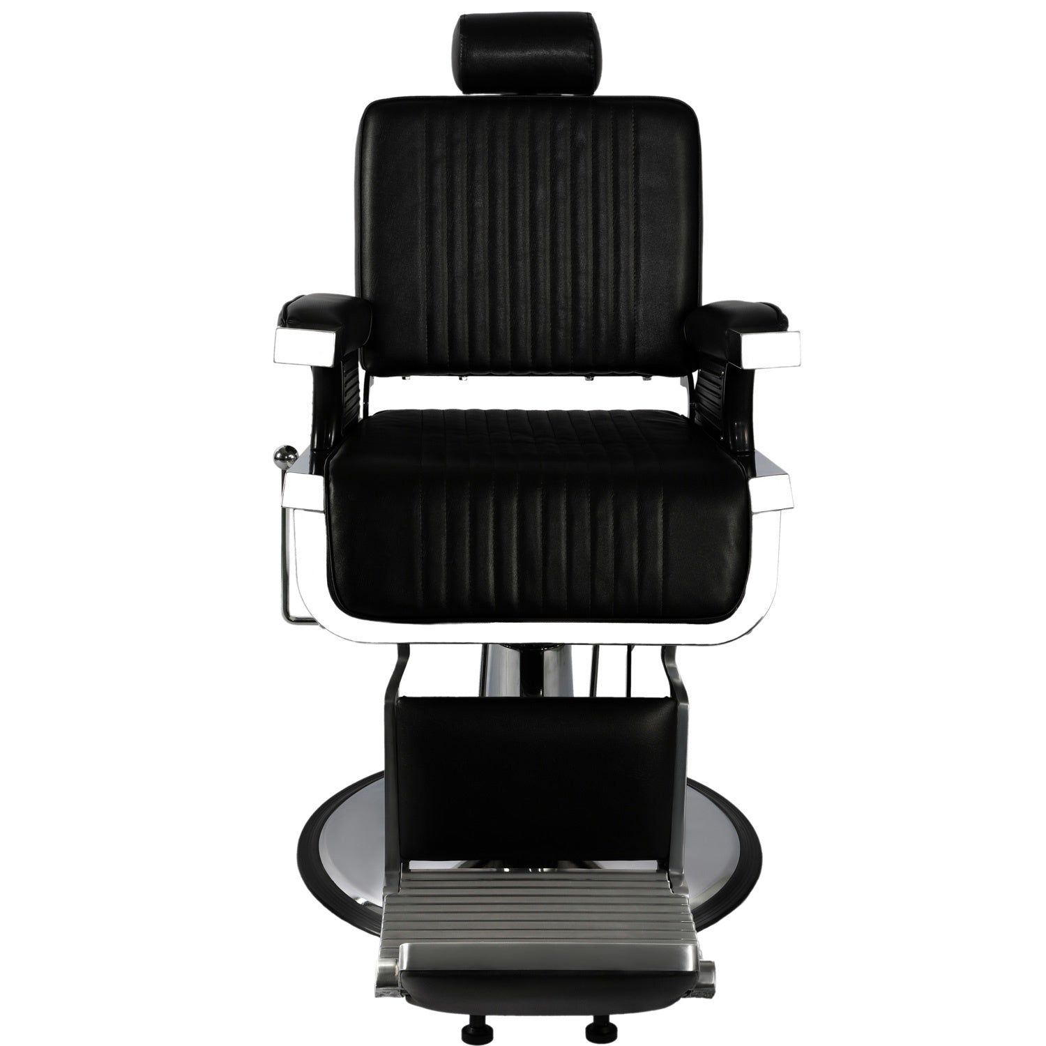 Sillón Barberia Silla Reclinable Premium Giro 360° Neumática negro