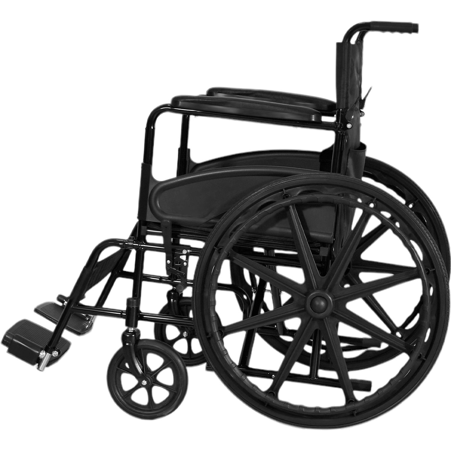 Silla De Ruedas Todo Terreno 24 Pulgadas Plegable Acero Lujo