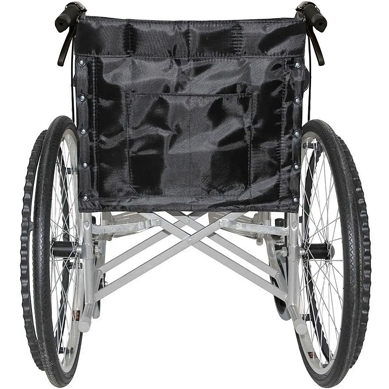 Silla de Ruedas Todo Terreno Plegable Uso Rudo Marco de Acero