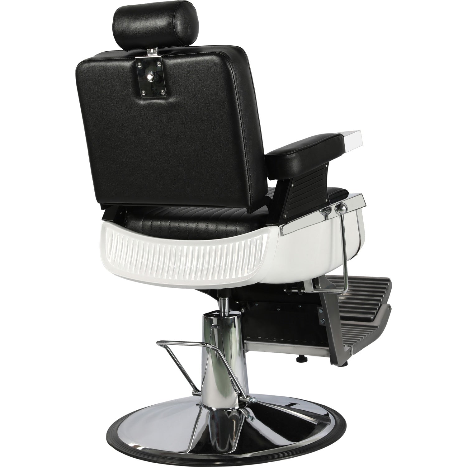 Sillón Barberia Silla Reclinable Premium Giro 360° Neumática negro