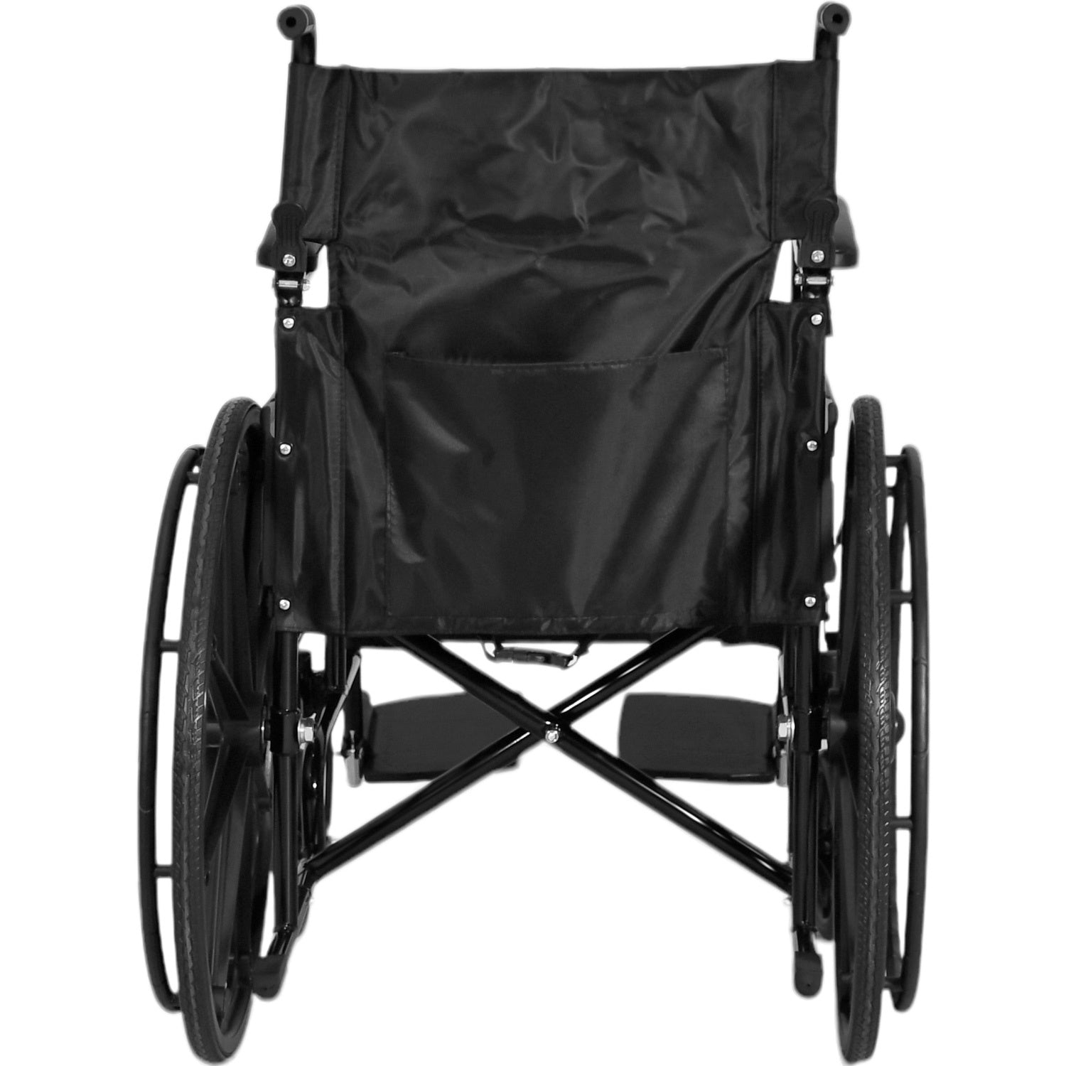 Silla De Ruedas Todo Terreno 24 Pulgadas Plegable Acero Lujo