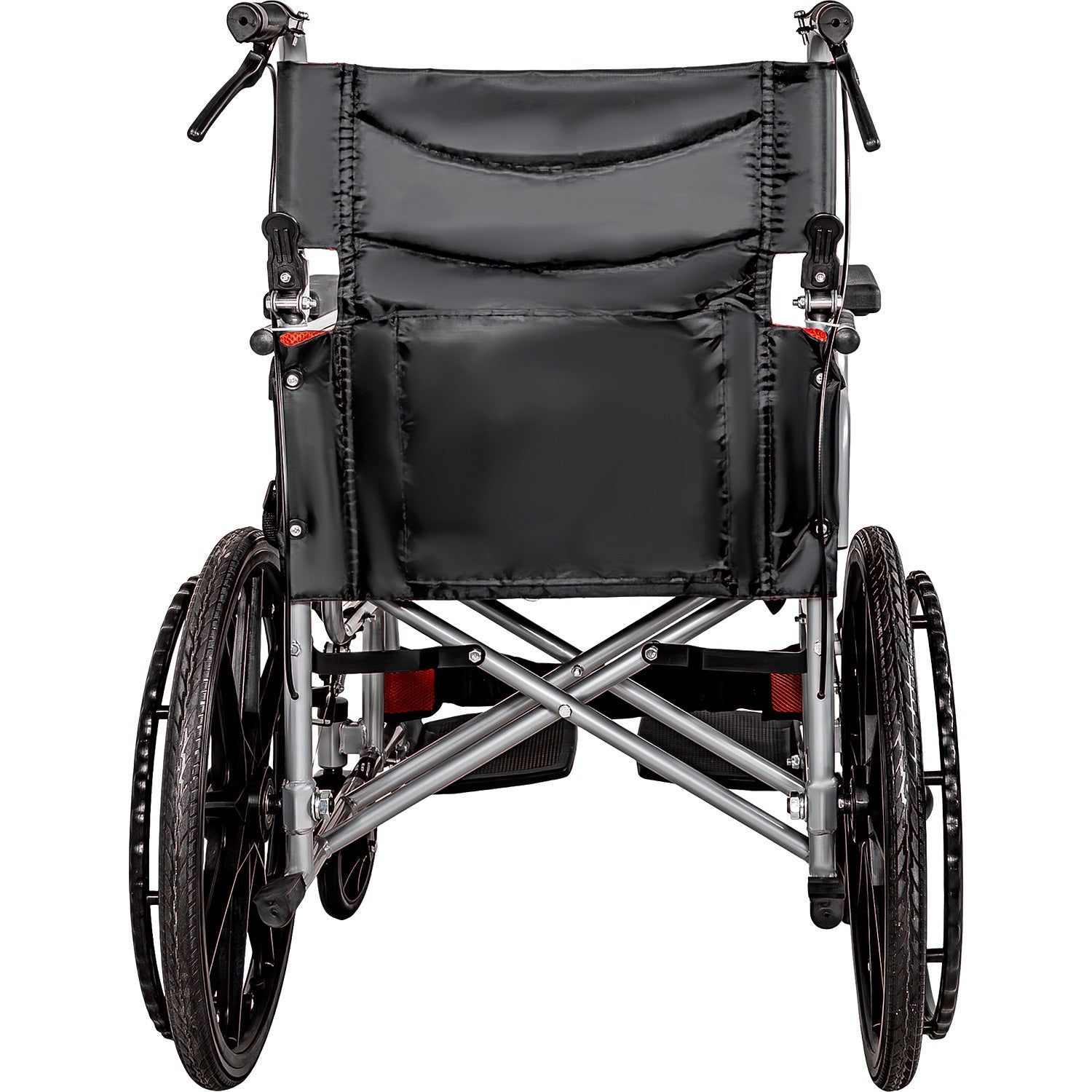 Silla Ruedas Plegable Aluminio Ligera Todo Terreno Premium Color Rojo