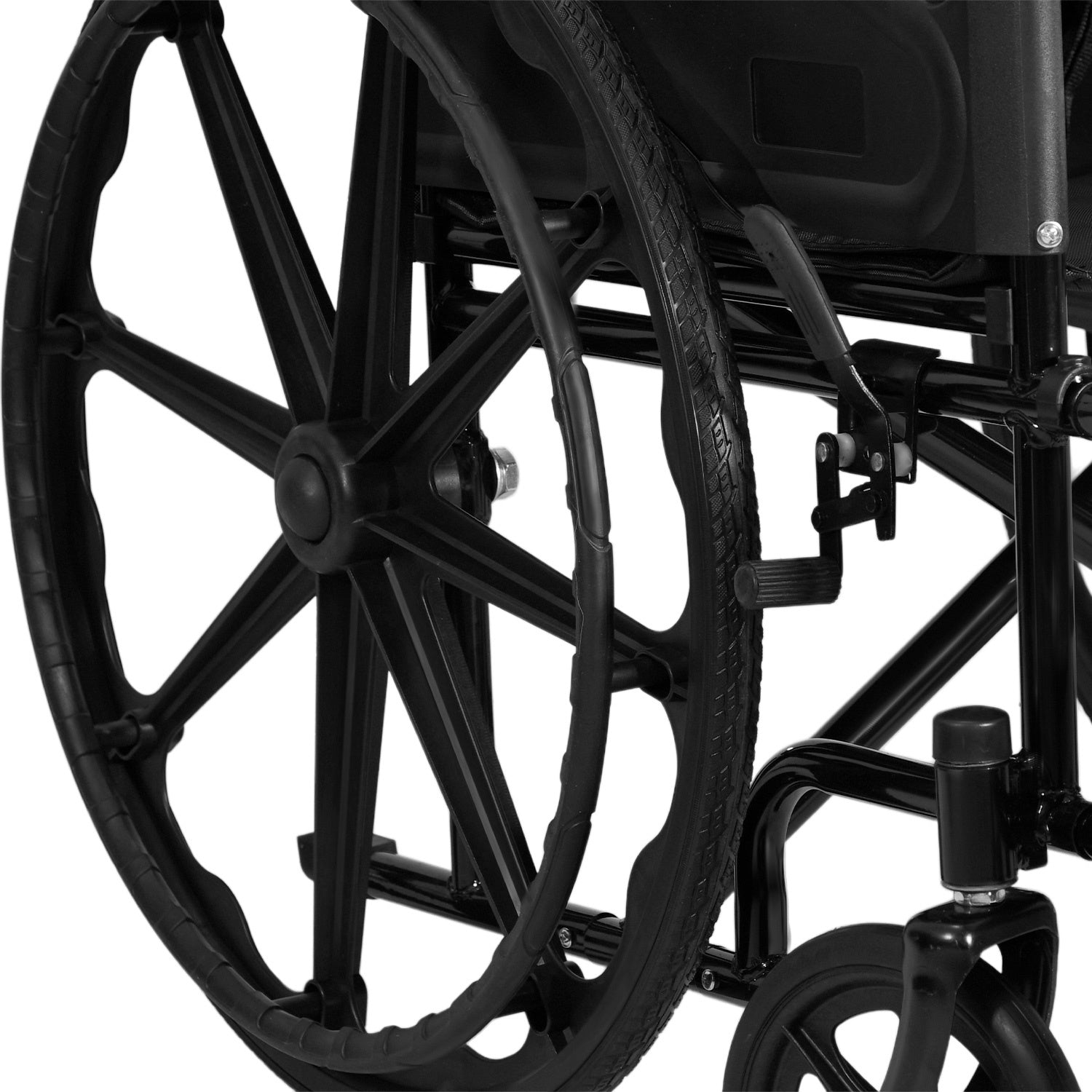 Silla De Ruedas Todo Terreno 24 Pulgadas Plegable Acero Lujo
