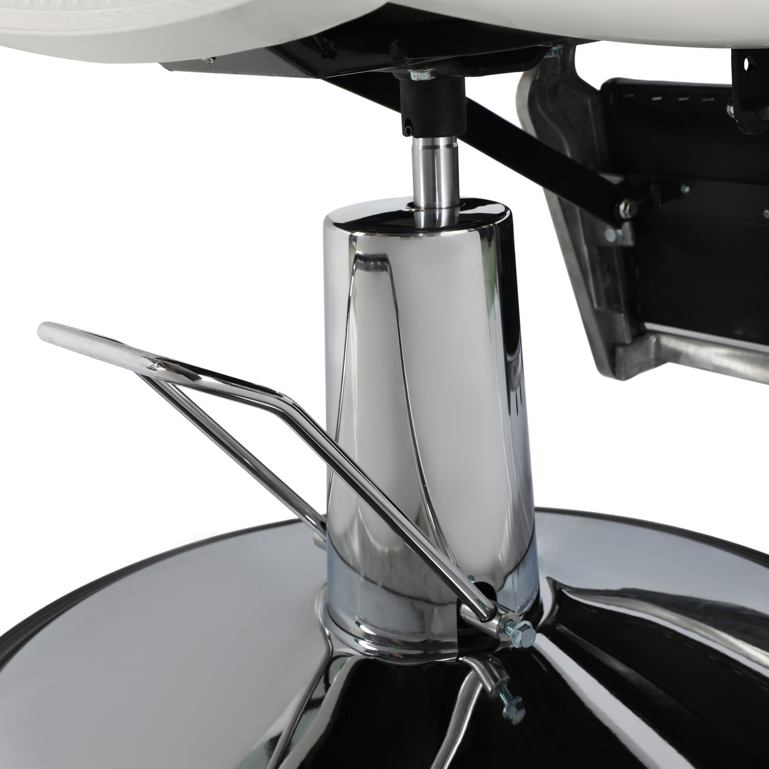 Sillón Barberia Silla Reclinable Premium Giro 360° Neumática negro