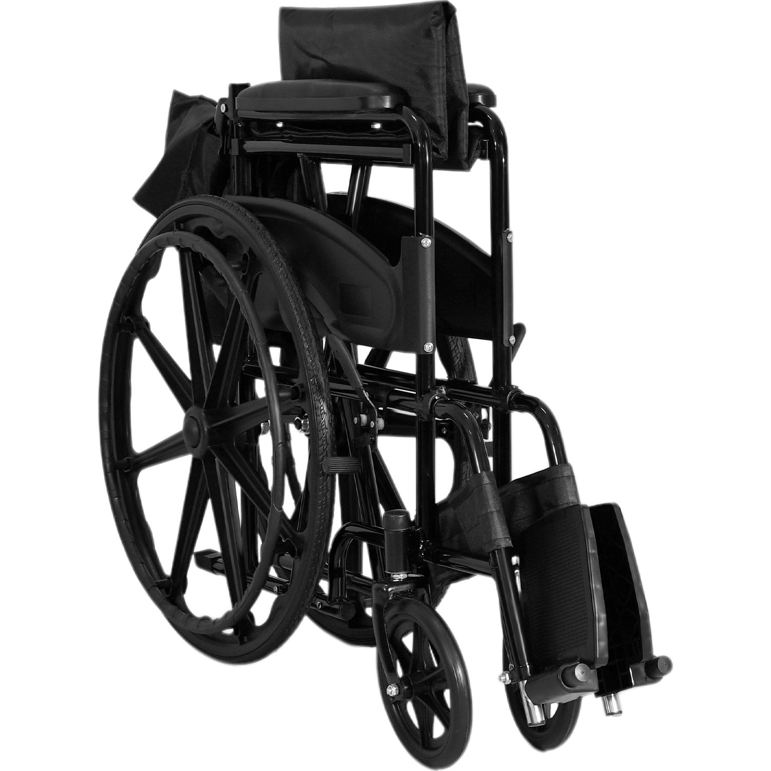 Silla De Ruedas Todo Terreno 24 Pulgadas Plegable Acero Lujo