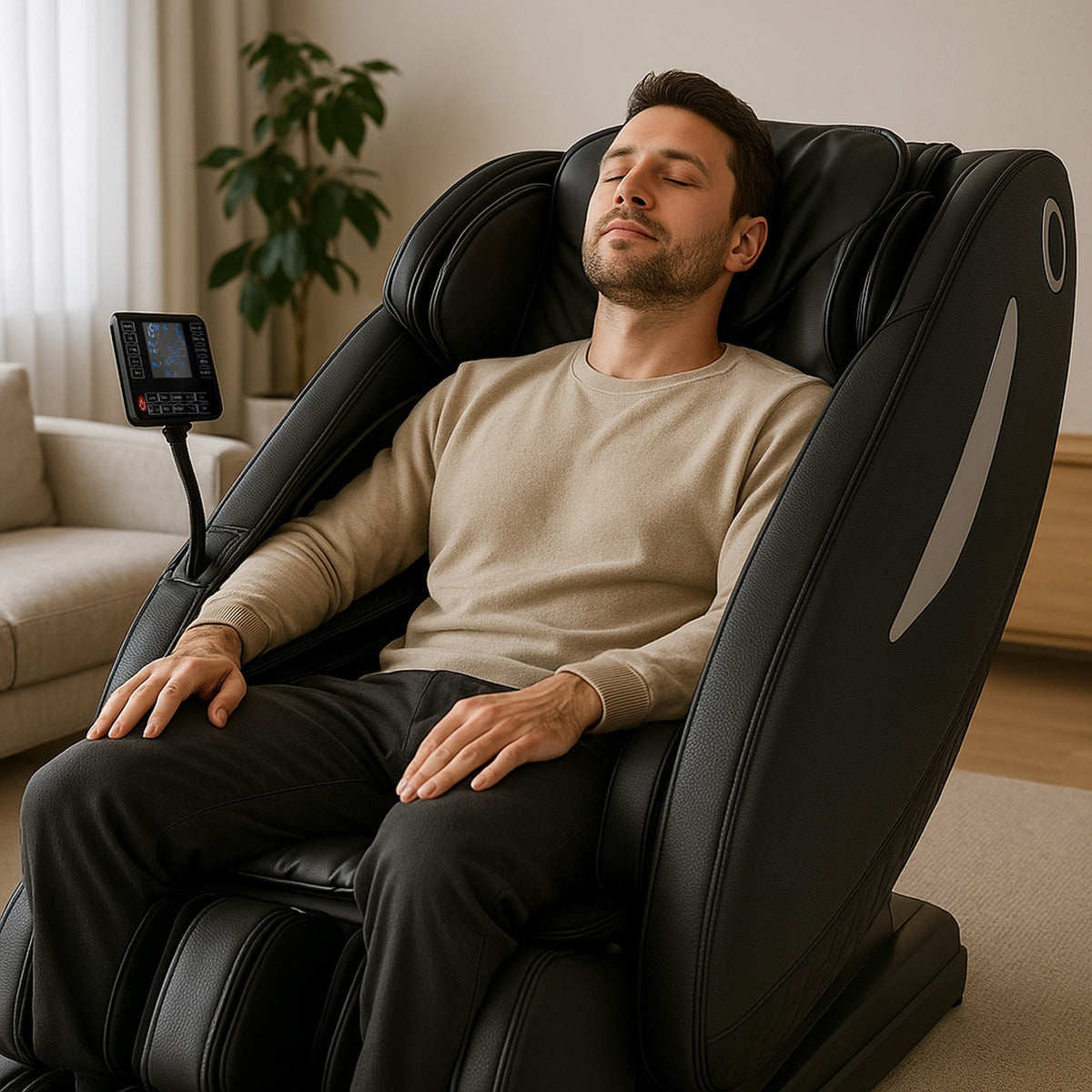 Sillon Masaje Electrico Reclinable Gravedad Cero Pantalla Nanofort