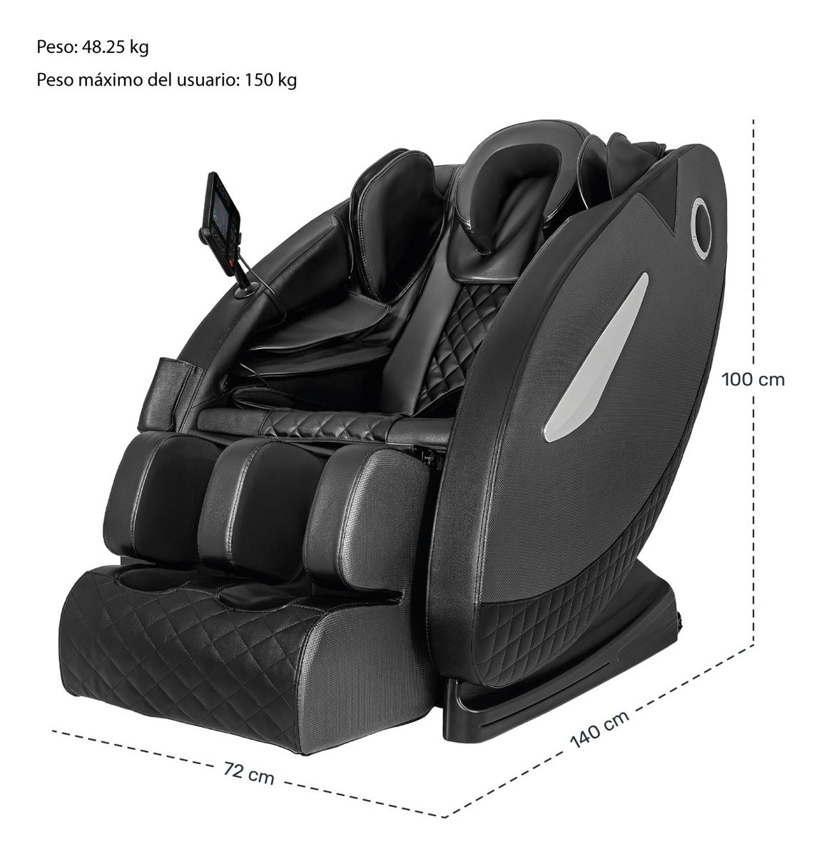 Sillon Masaje Electrico Reclinable Gravedad Cero Pantalla Nanofort