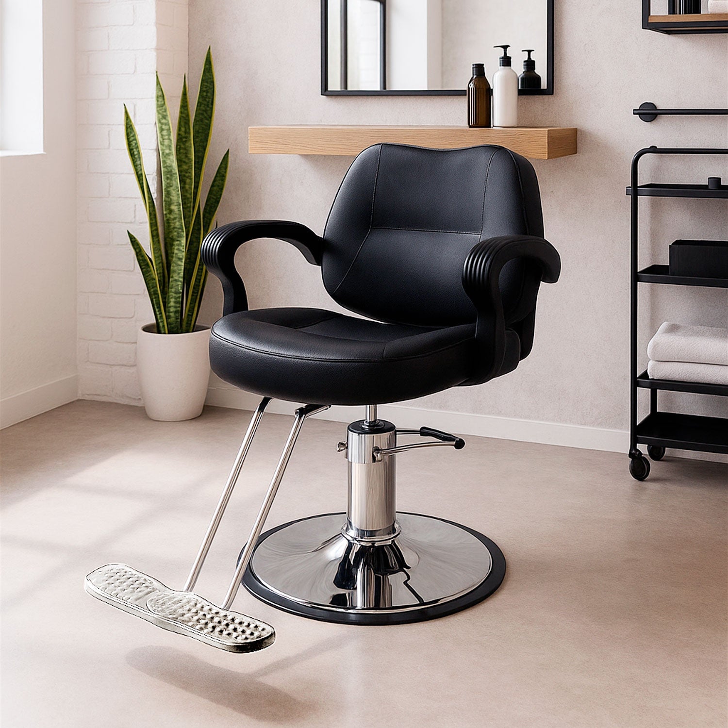 Silla Barbero para Estetica  Salon de Belleza Premium Hidraulica Sillon Barberia Girtatoria