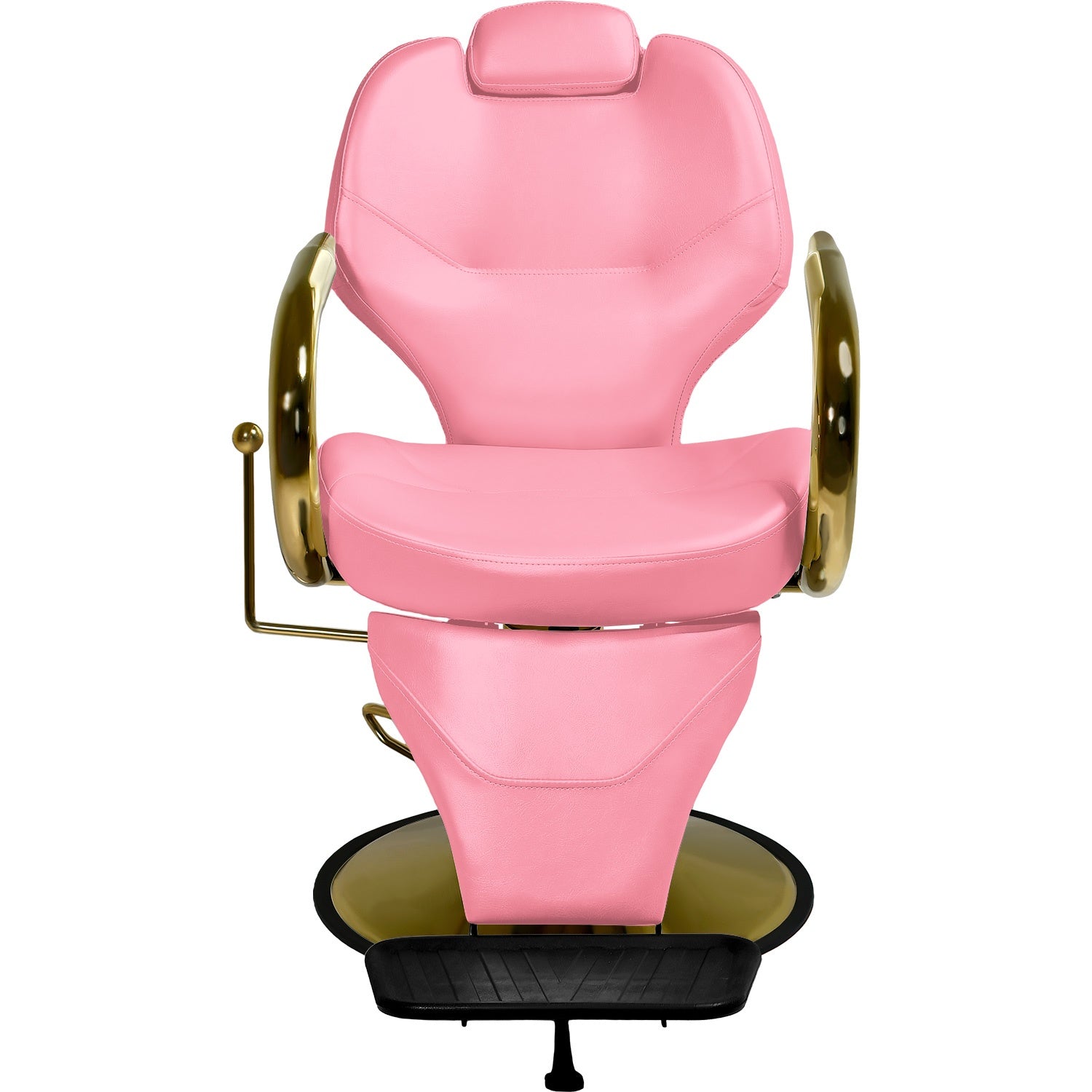 Silla estetica sillon hidraulico barberia reclinable salon spa premium Rosa