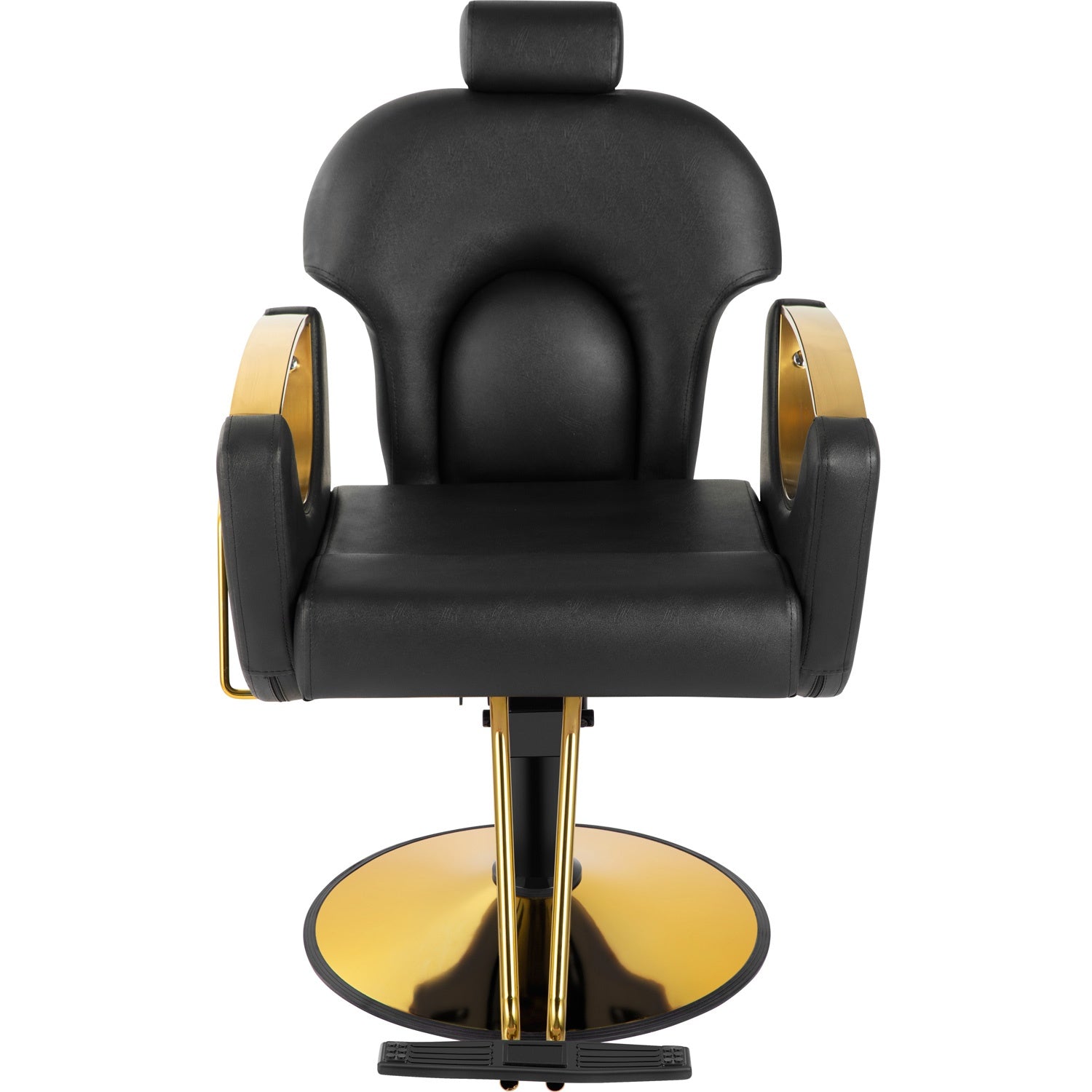 Silla Premium Salon Spa Estetica Neumatica Ajustable Gold Negro