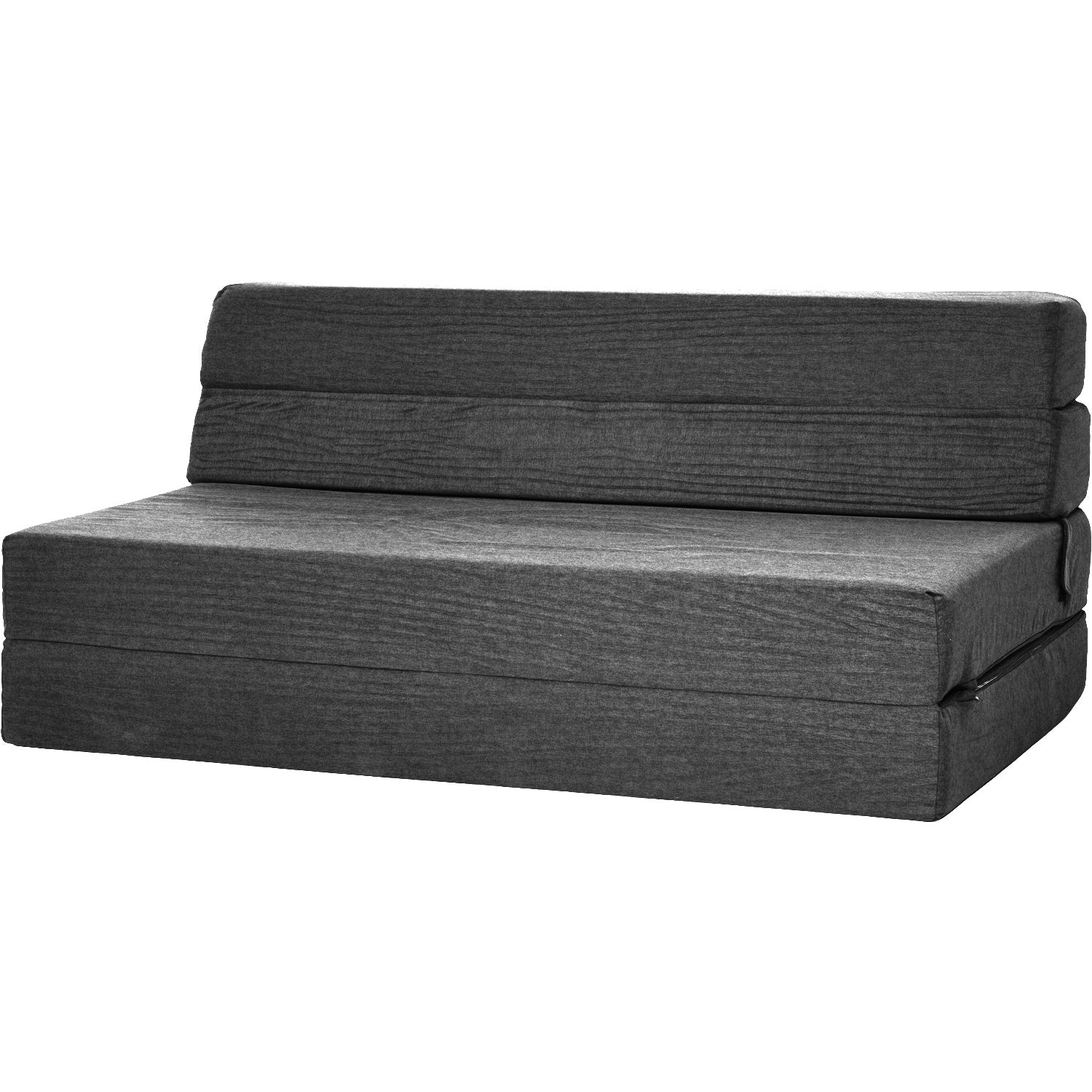 Sofa Cama Futon Plegable Modular Sala Mueble 3 En 1 Negro