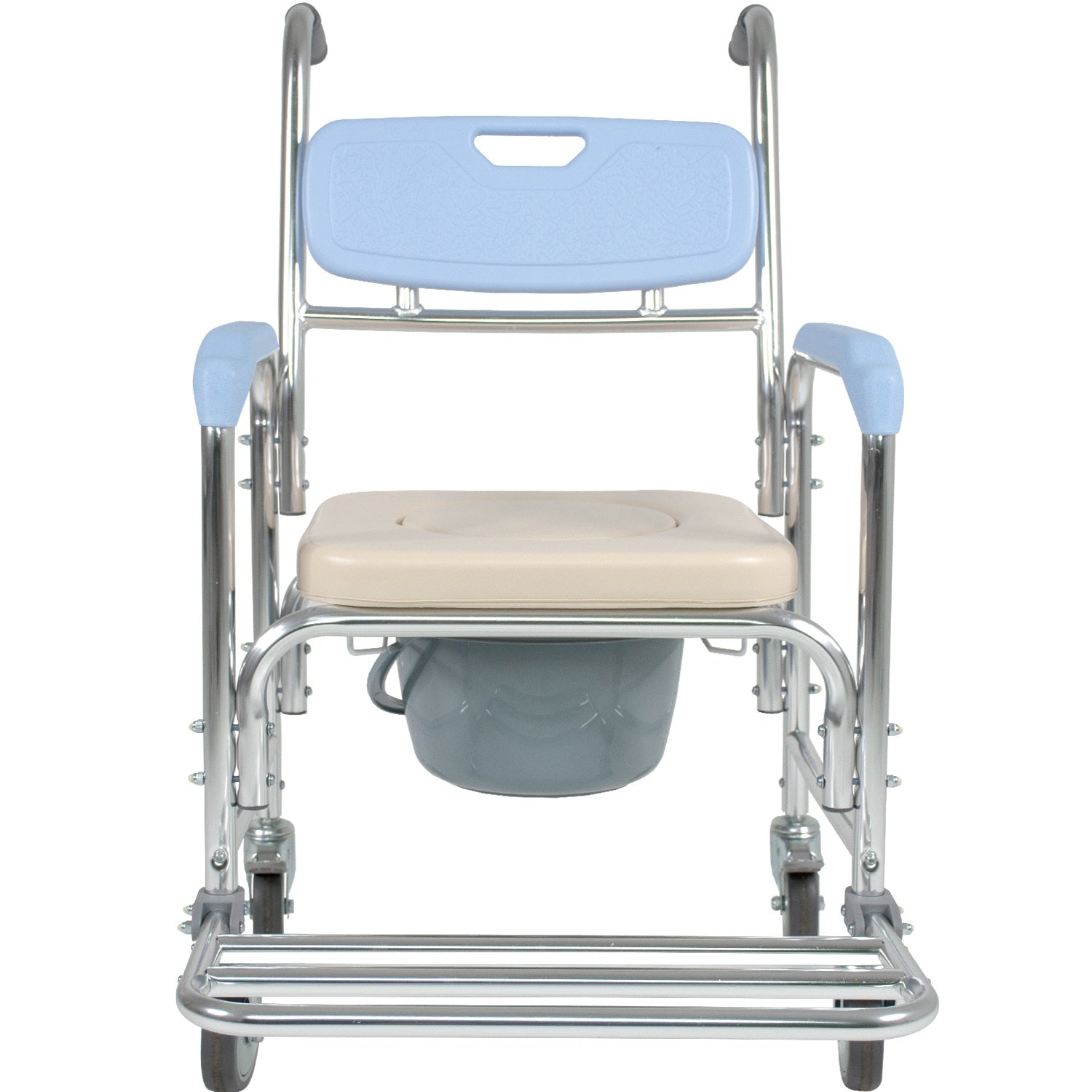 Silla Baño Adulto Discapacitados Ducha Wc Comodo Ruedas 3-1