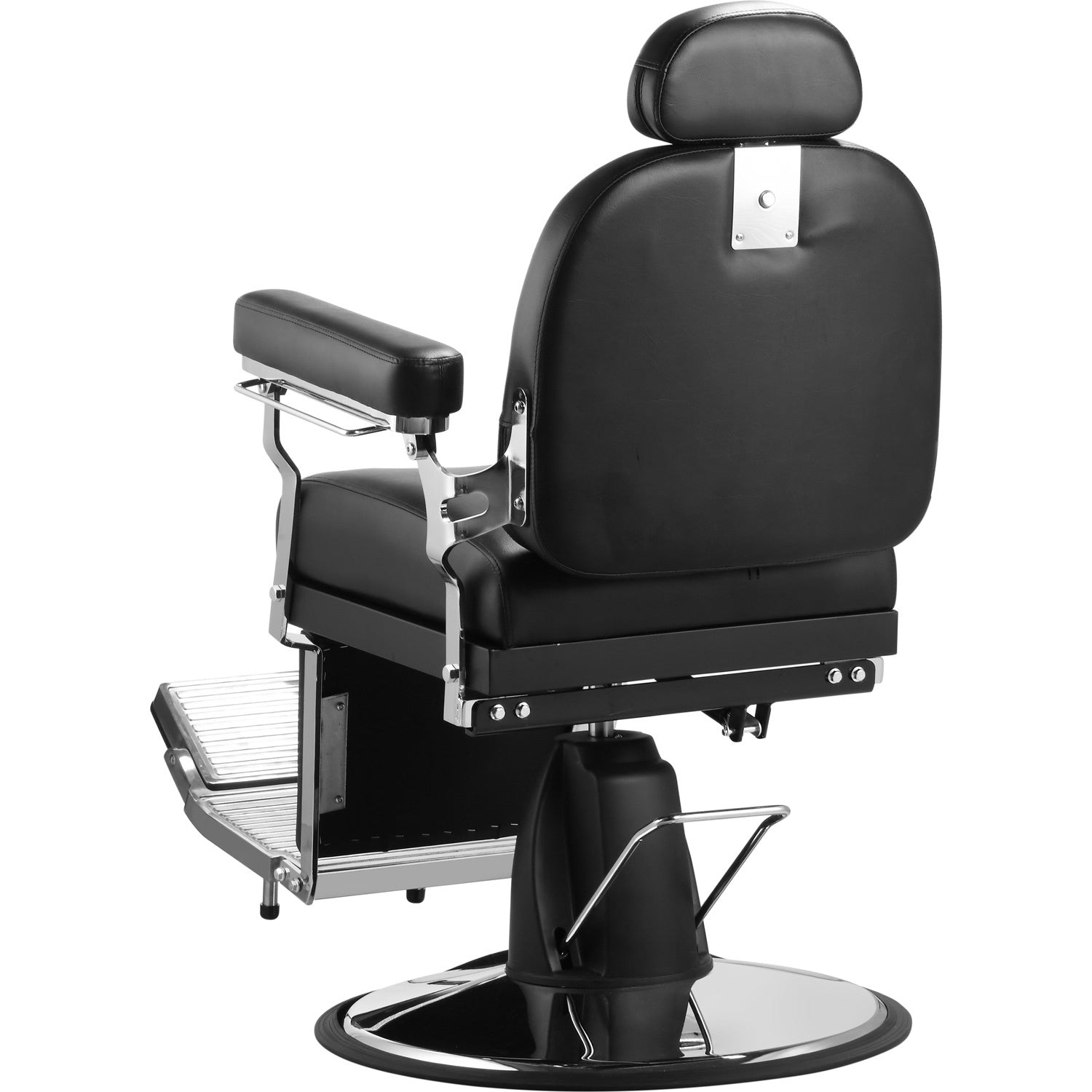 Sillon Barberia Capitonado Negro Ajustable Neumatica Silla Premium Barbero