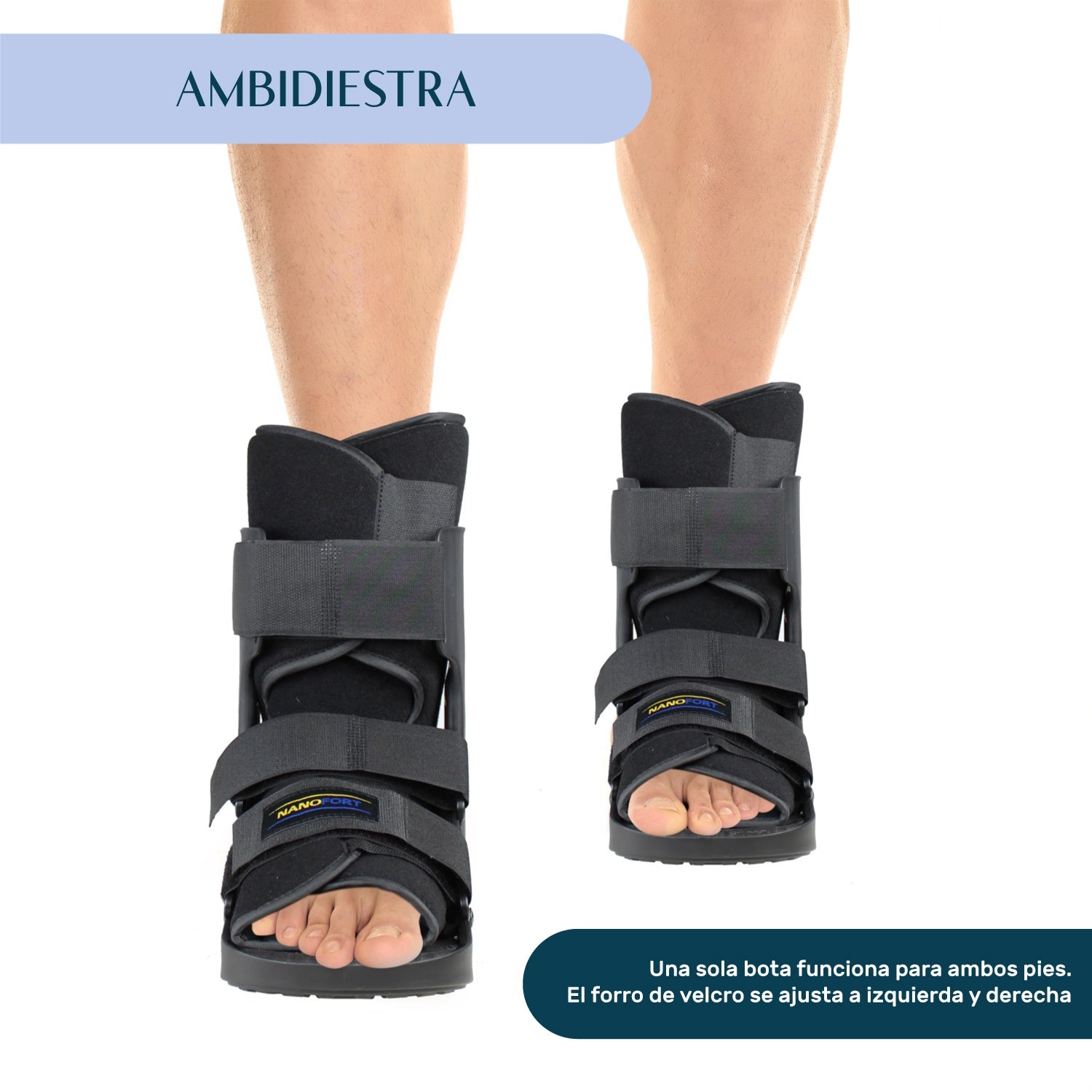 Bota Ortopedica Corta Inmovilizador Tobillo Ferula Walker Talla M