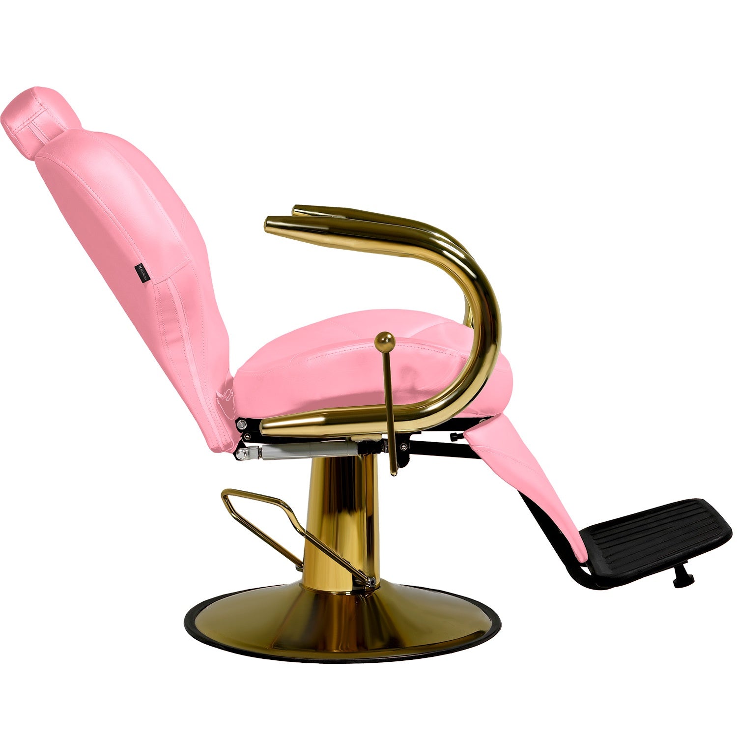 Silla estetica sillon hidraulico barberia reclinable salon spa premium Rosa