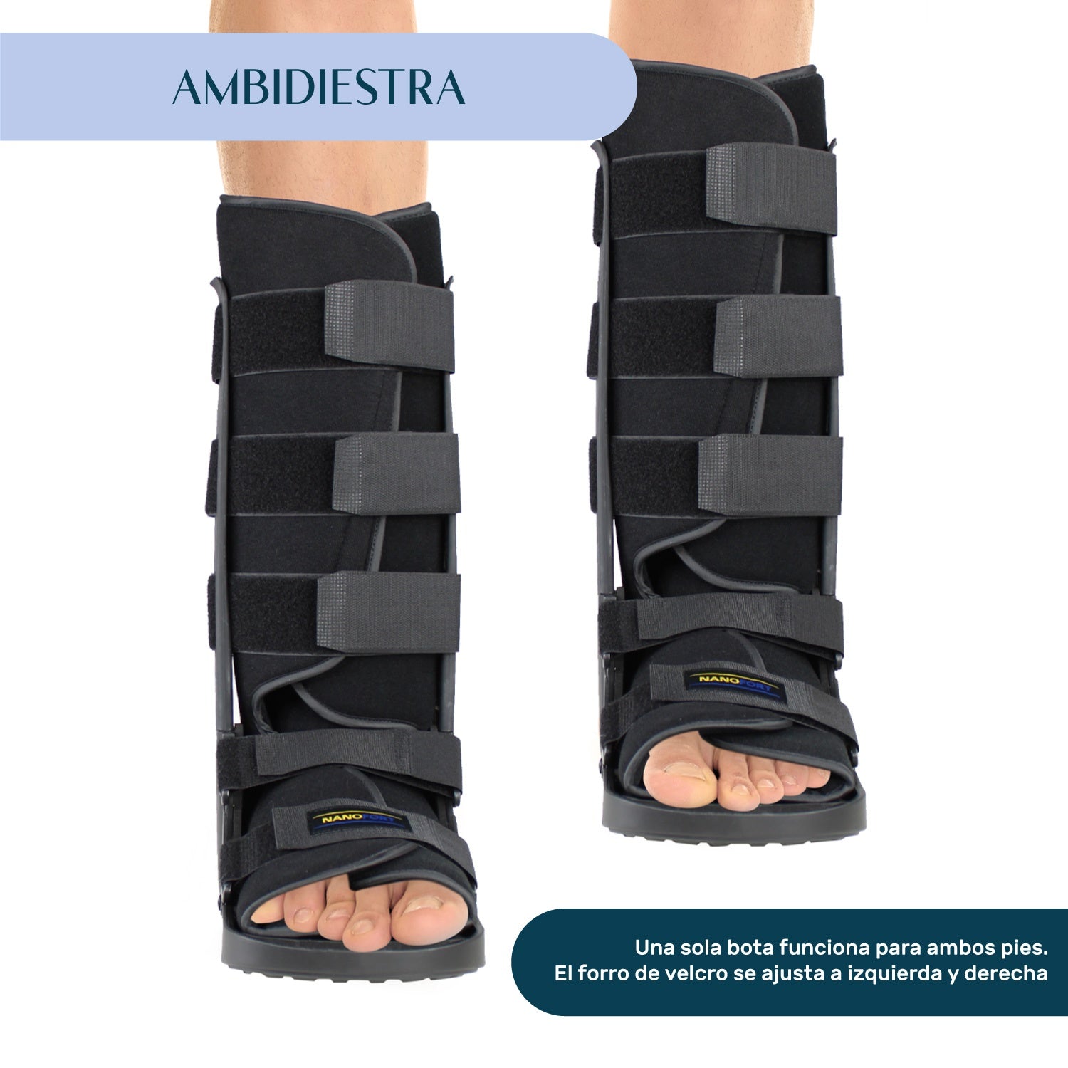 Bota Ortopedica Larga Inmovilizador Tobillo Talla M