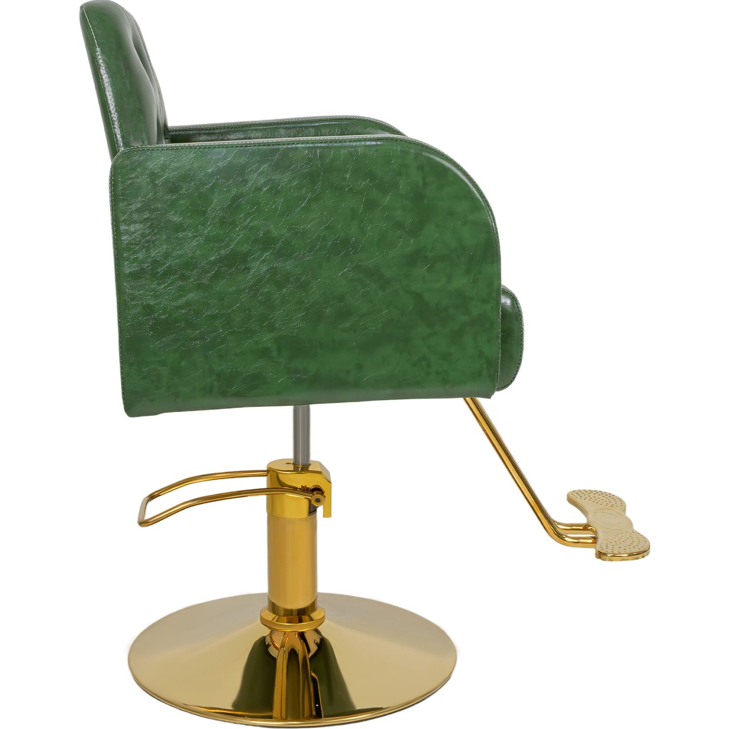 Silla Sillón Premium Barberia Estética 360° Neumática Verde