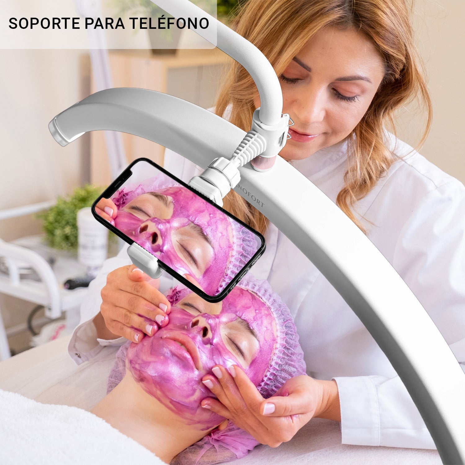 Lampara Pestañas Media Luna Spa Arco 30 Luz Led 50w Blanco