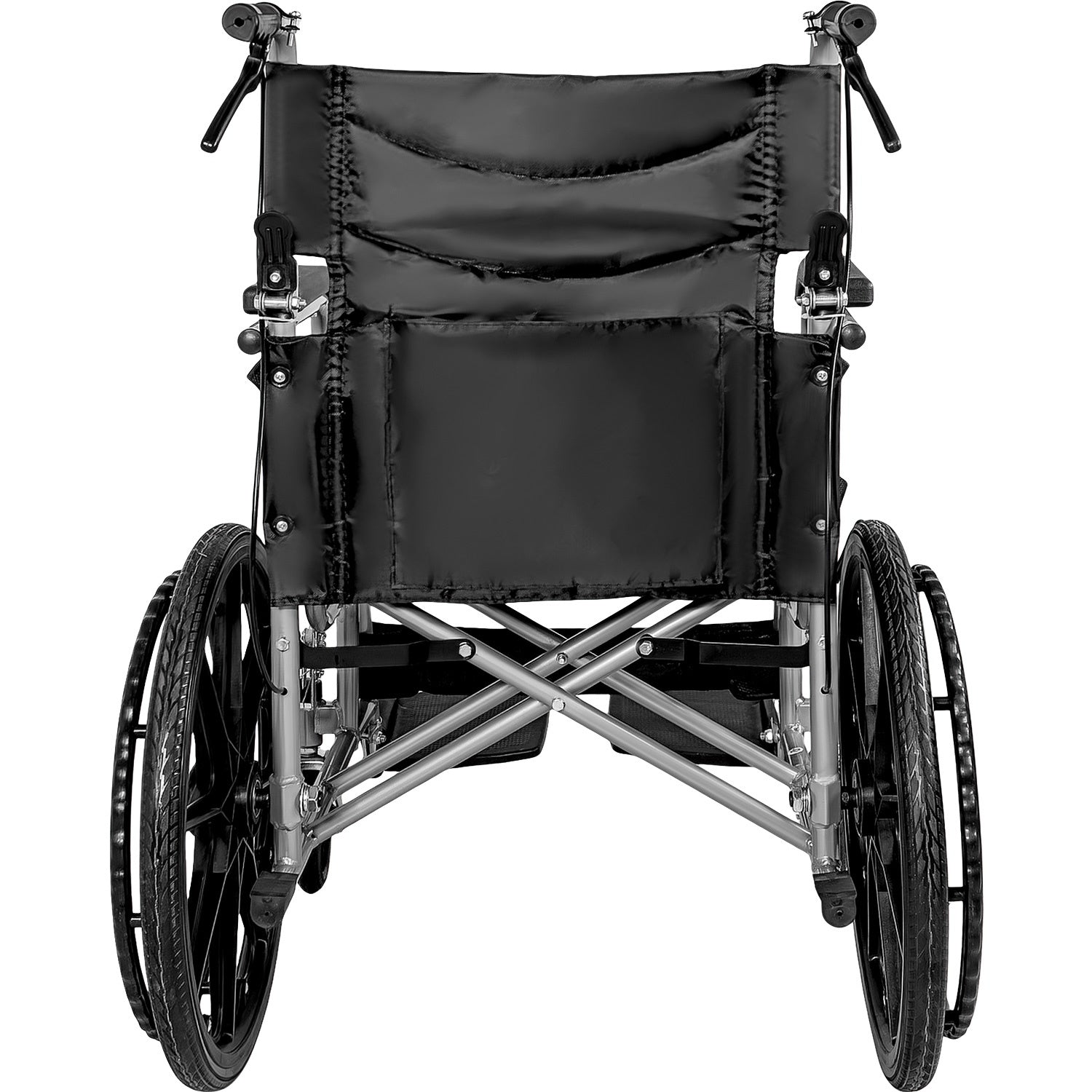 Silla Ruedas Plegable Aluminio Ligera Todo Terreno Premium Color Negro