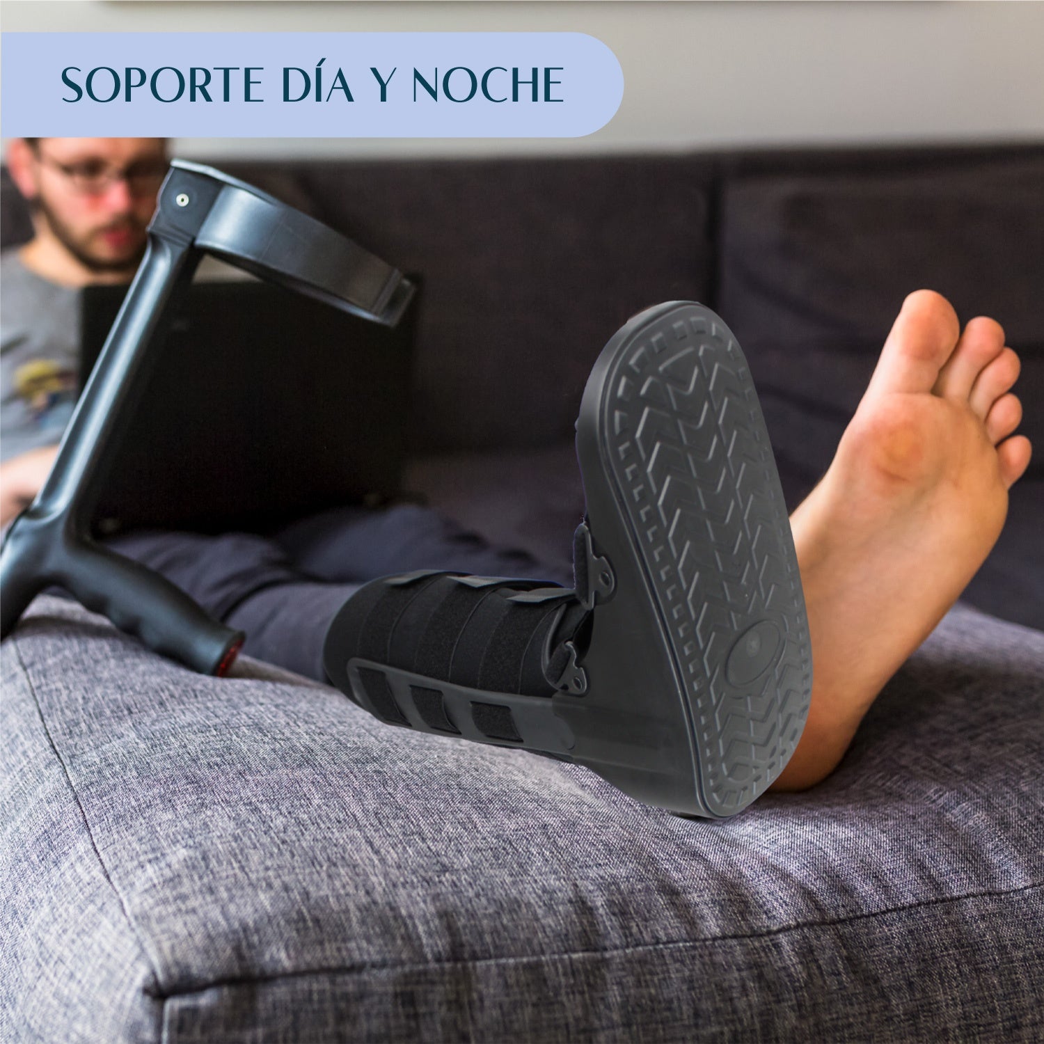 Bota Ortopedica Larga Inmovilizador Tobillo Talla M