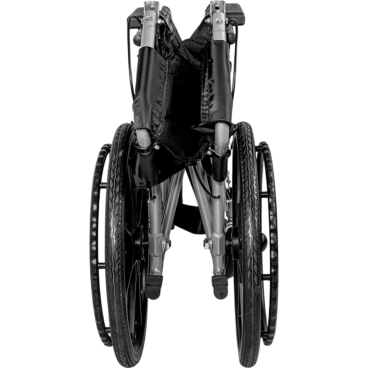 Silla Ruedas Plegable Aluminio Ligera Todo Terreno Premium Color Negro