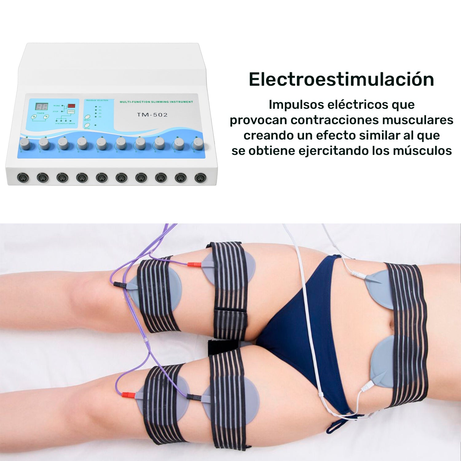 Maquina Electroestimulacion Muscular Terapeutica 20 Parches