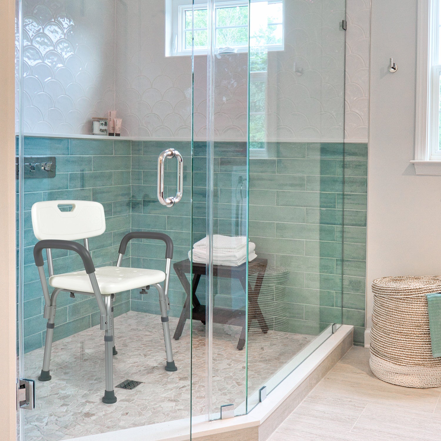 Silla Baño Discapacitados Ducha Banco Portatil Ajustable