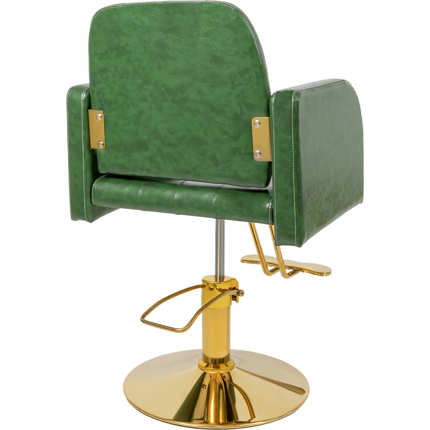 Silla Sillón Premium Barberia Estética 360° Neumática Verde