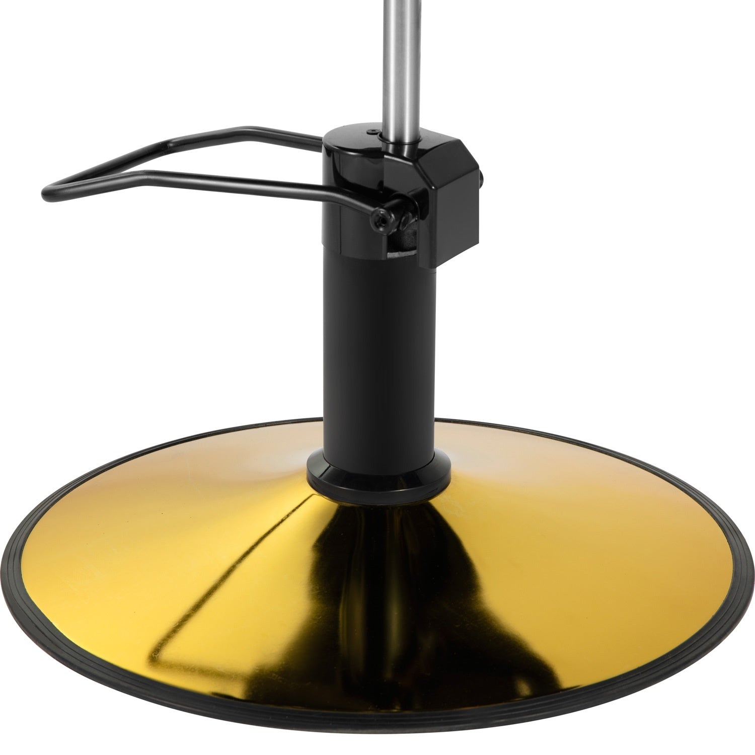 Silla Premium Salon Spa Estetica Neumatica Ajustable Gold Negro