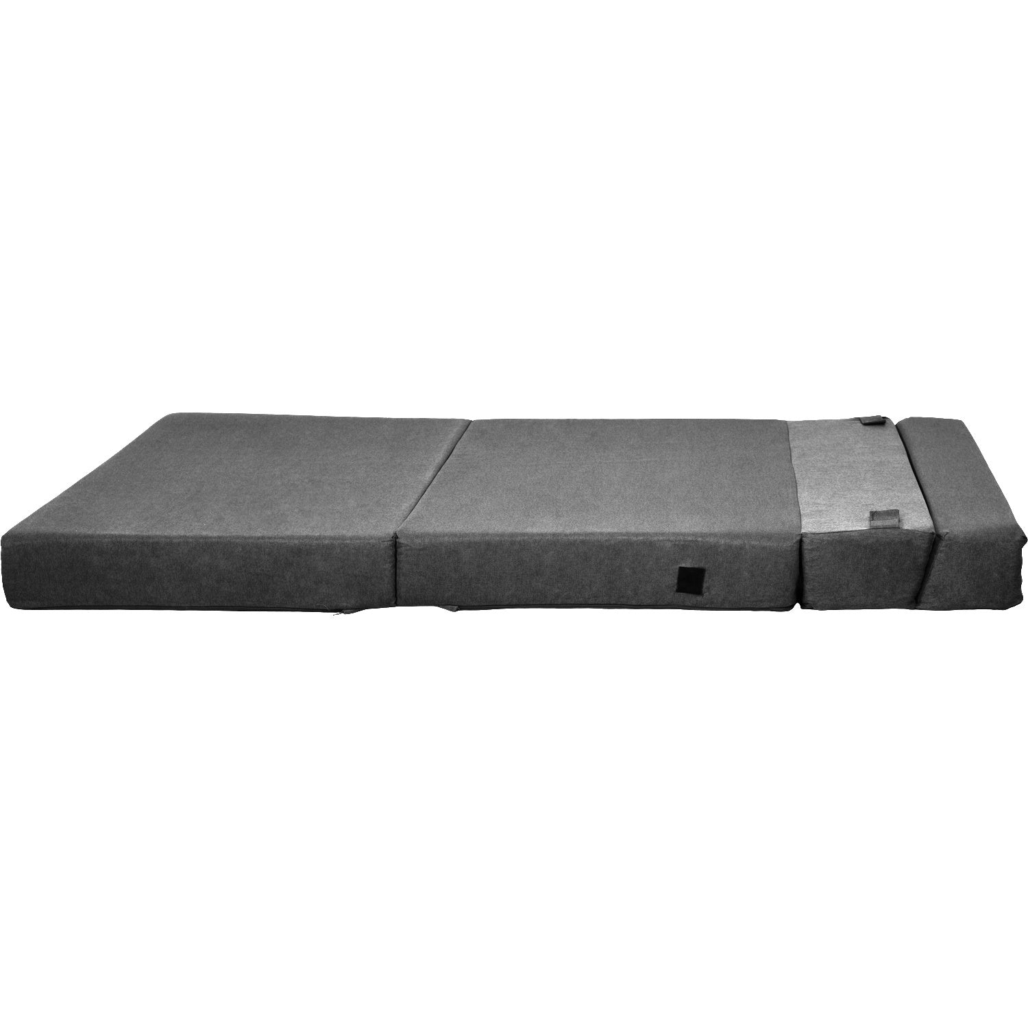 Sofa Cama Futon Plegable Modular Sala Mueble 3 En 1 Negro