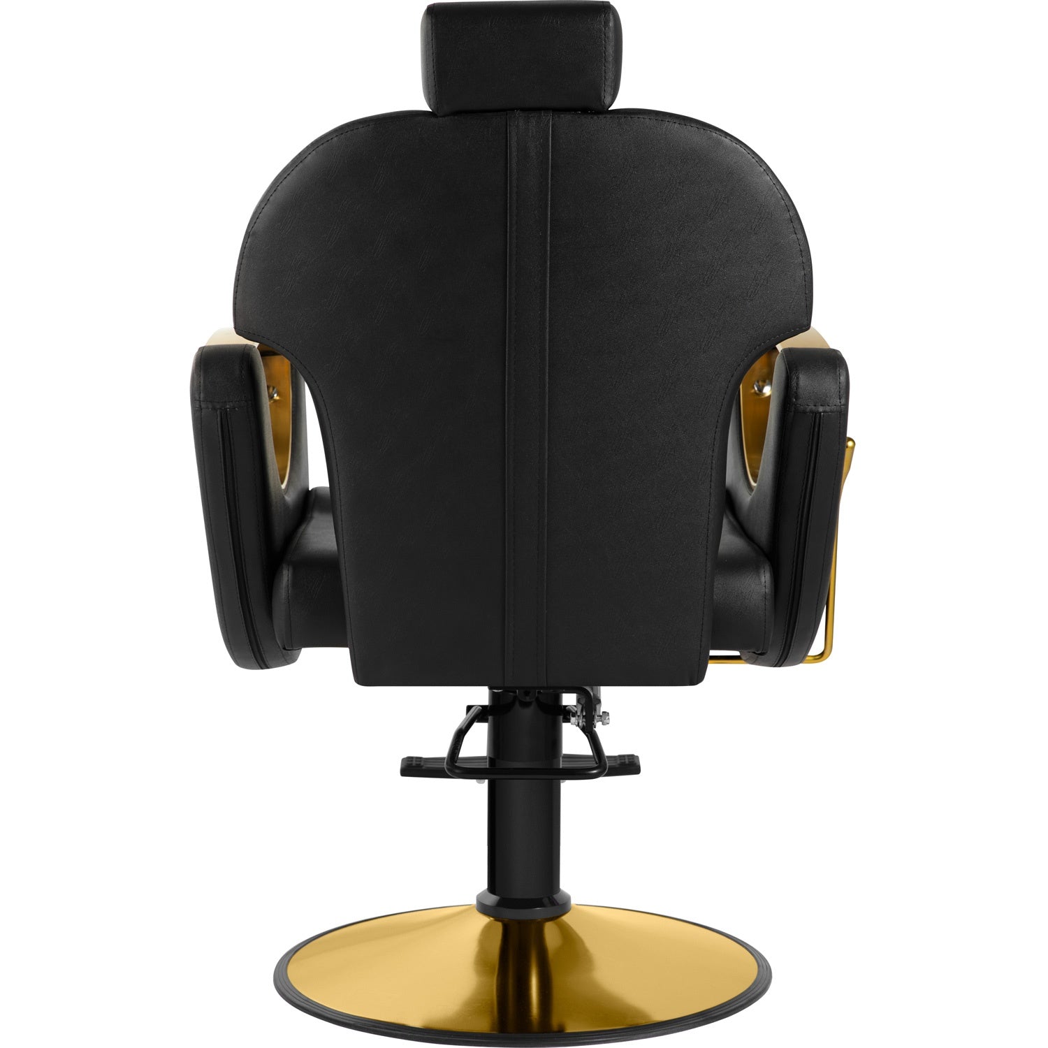Silla Premium Salon Spa Estetica Neumatica Ajustable Gold Negro