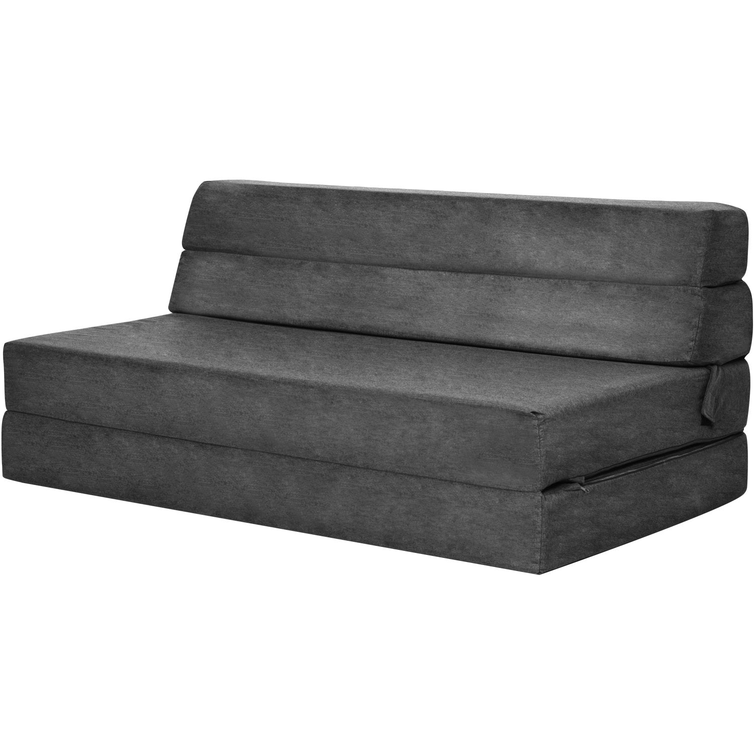 Sofa Cama Futon Plegable Modular Sala Mueble 3 En 1 Negro