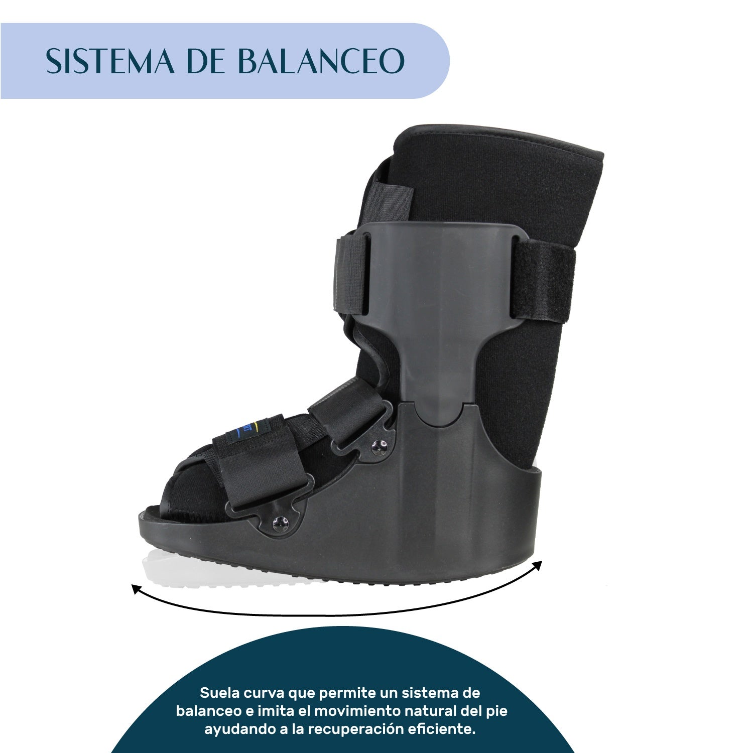 Bota Ortopedica Corta Inmovilizador Tobillo Ferula Walker Talla M
