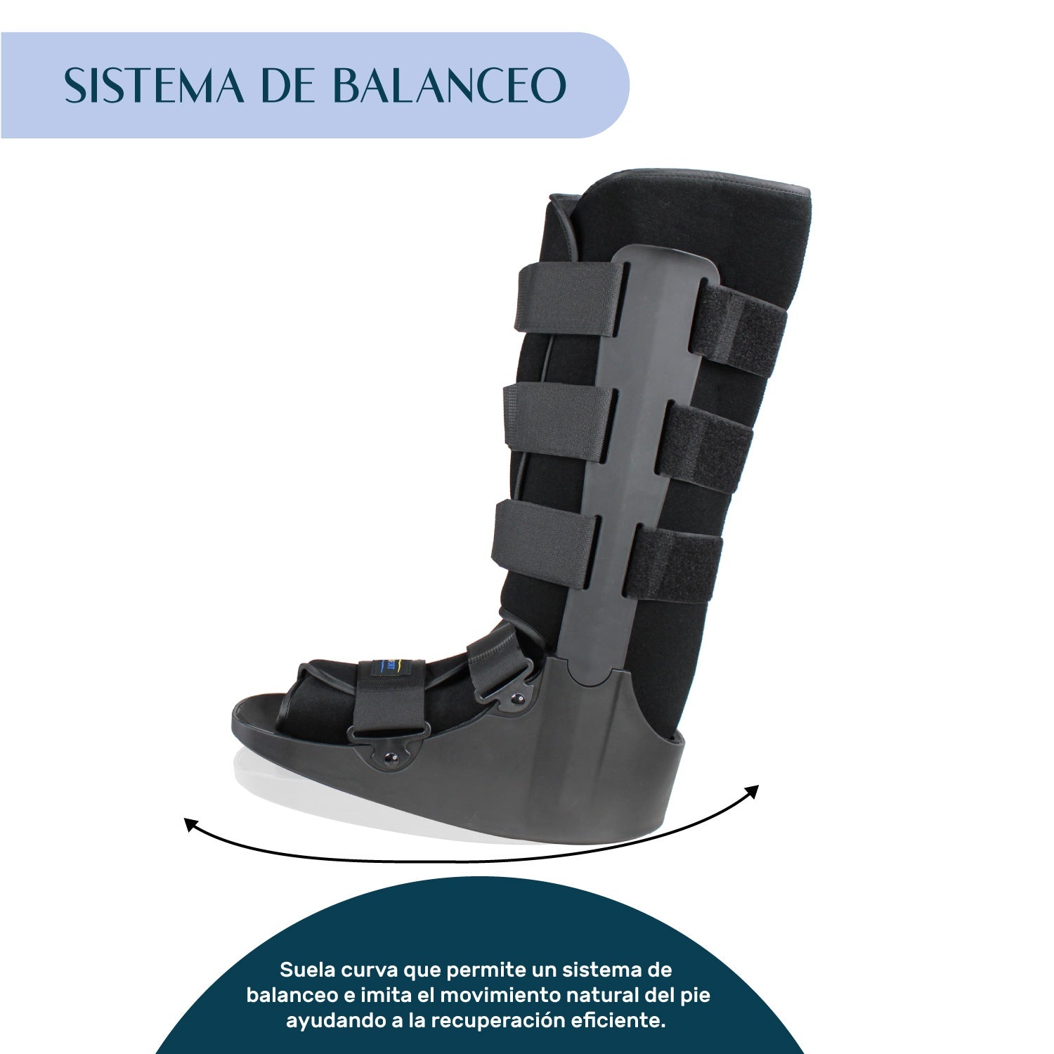 Bota Ortopedica Larga Inmovilizador Tobillo Talla M