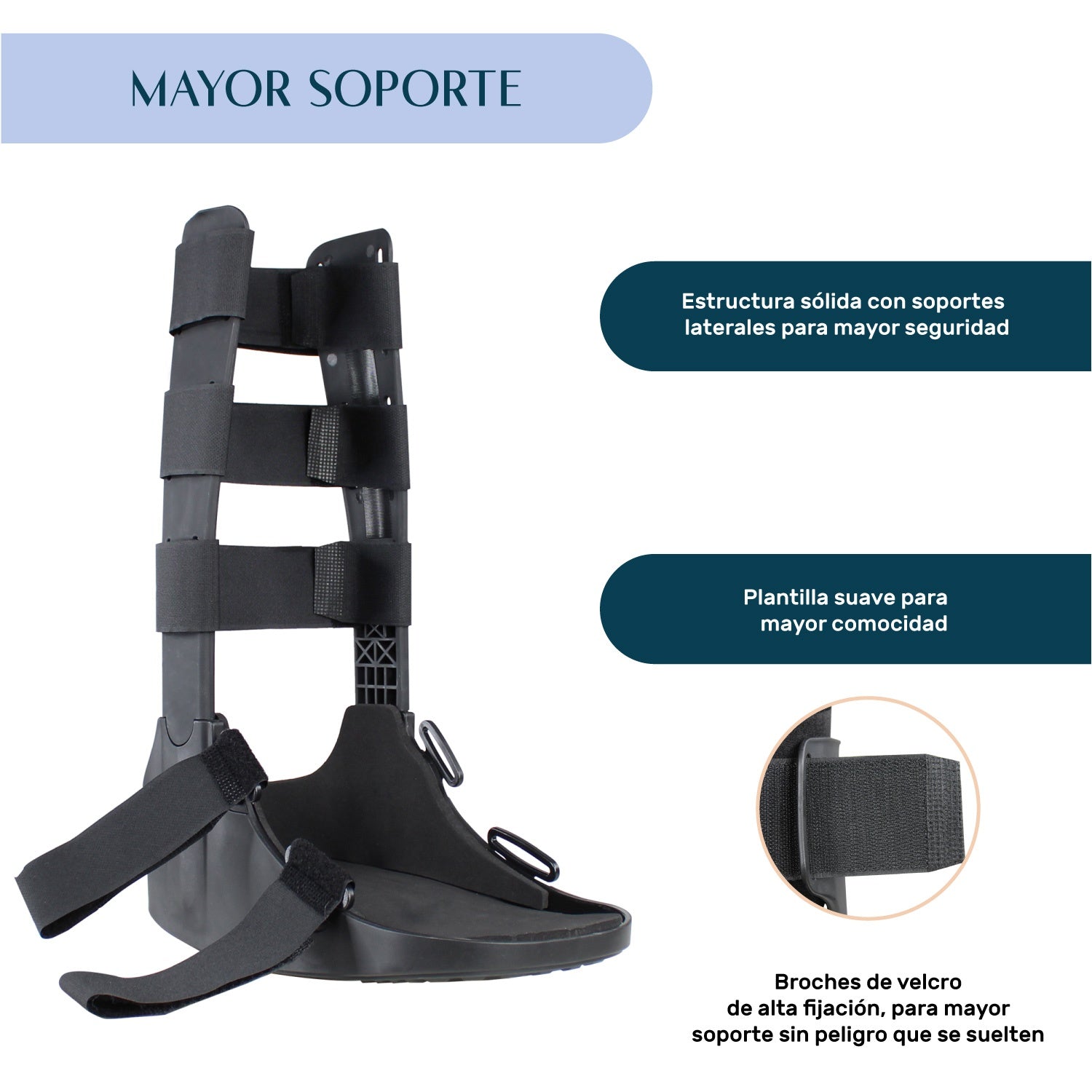 Bota Ortopedica Larga Inmovilizador Tobillo Talla M