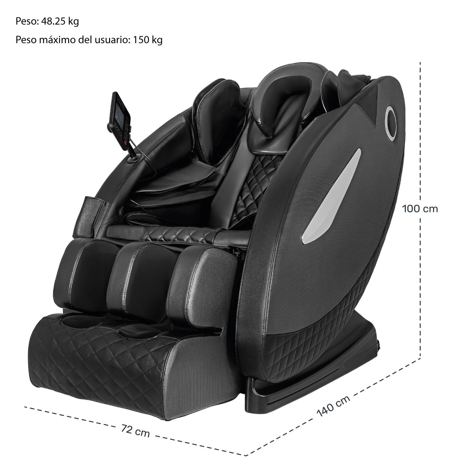 Sillon Masaje Electrico Reclinable Gravedad Cero Pantalla Nanofort