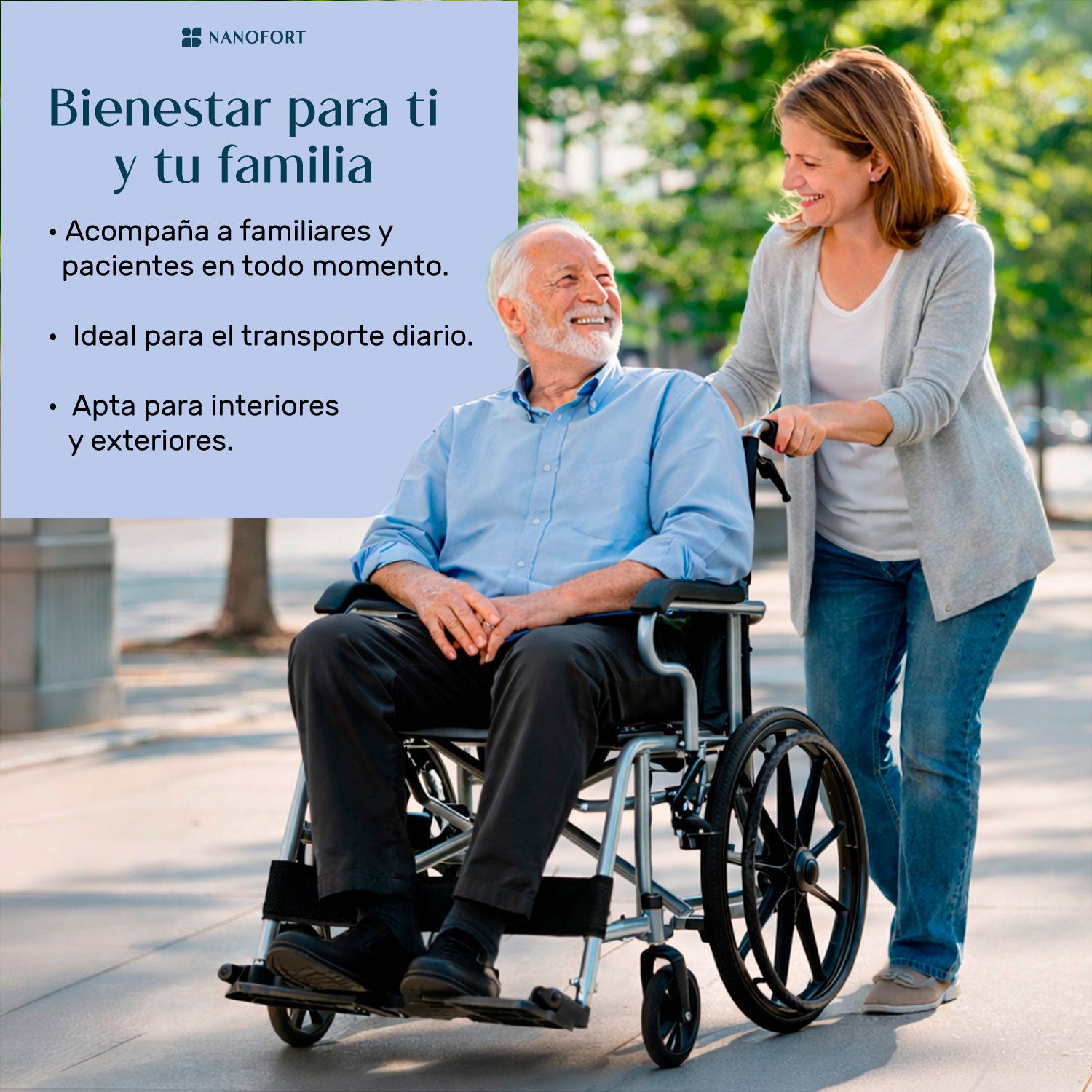 Silla Ruedas Plegable Aluminio Ligera Todo Terreno Premium Color Negro