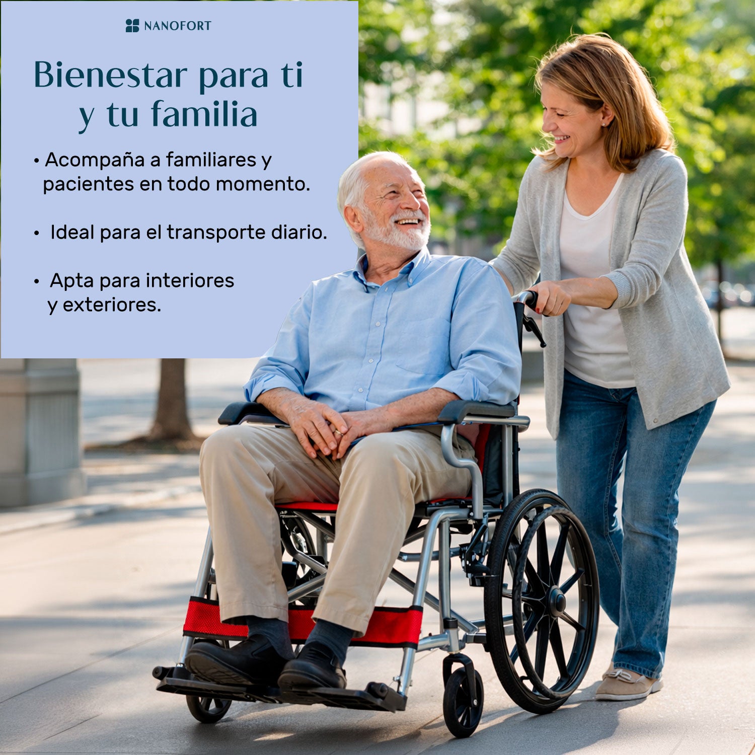 Silla Ruedas Plegable Aluminio Ligera Todo Terreno Premium Color Rojo