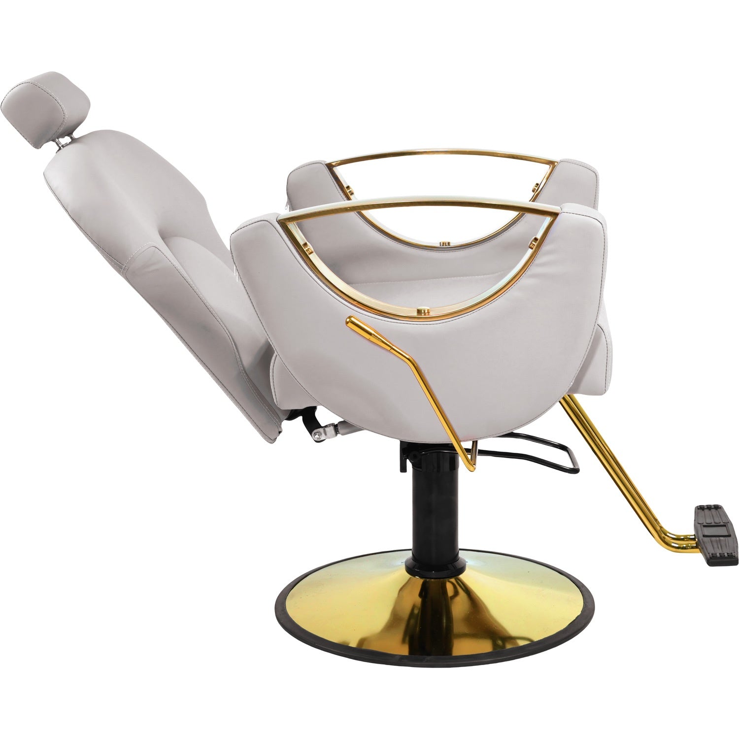 Silla Premium Salon Spa Estetica Neumatica Ajustable Gold