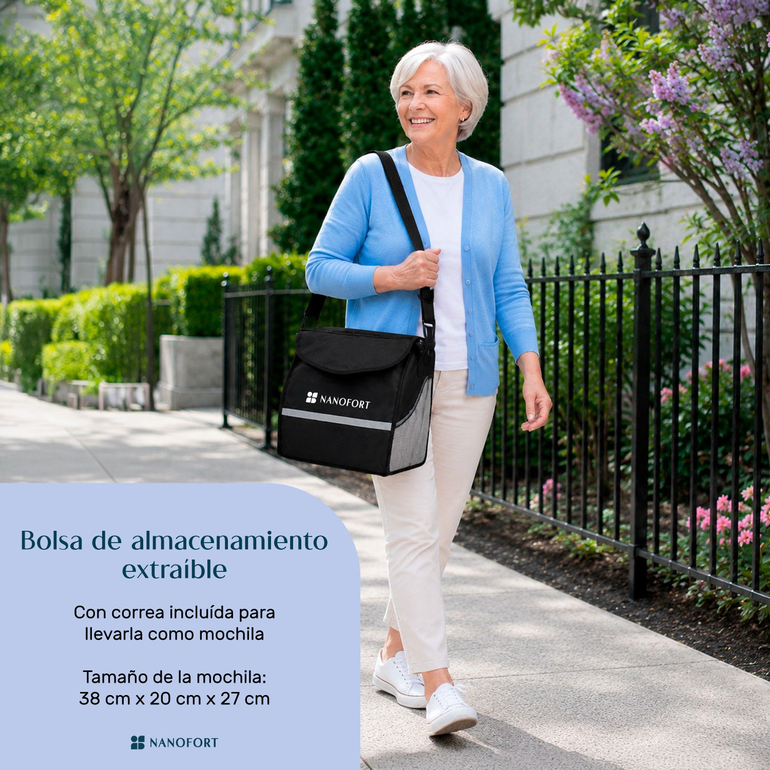 Andadera Silla De Transporte Para Adulto Plegable Ajustable