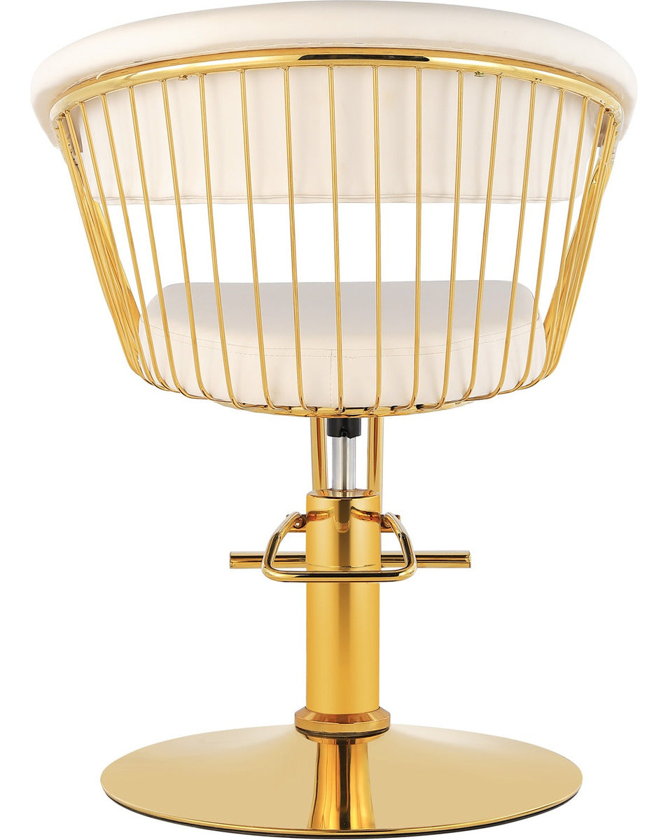Silla Spa Circular Salon de Belleza Premium Estetica Giratoria 360° Gold