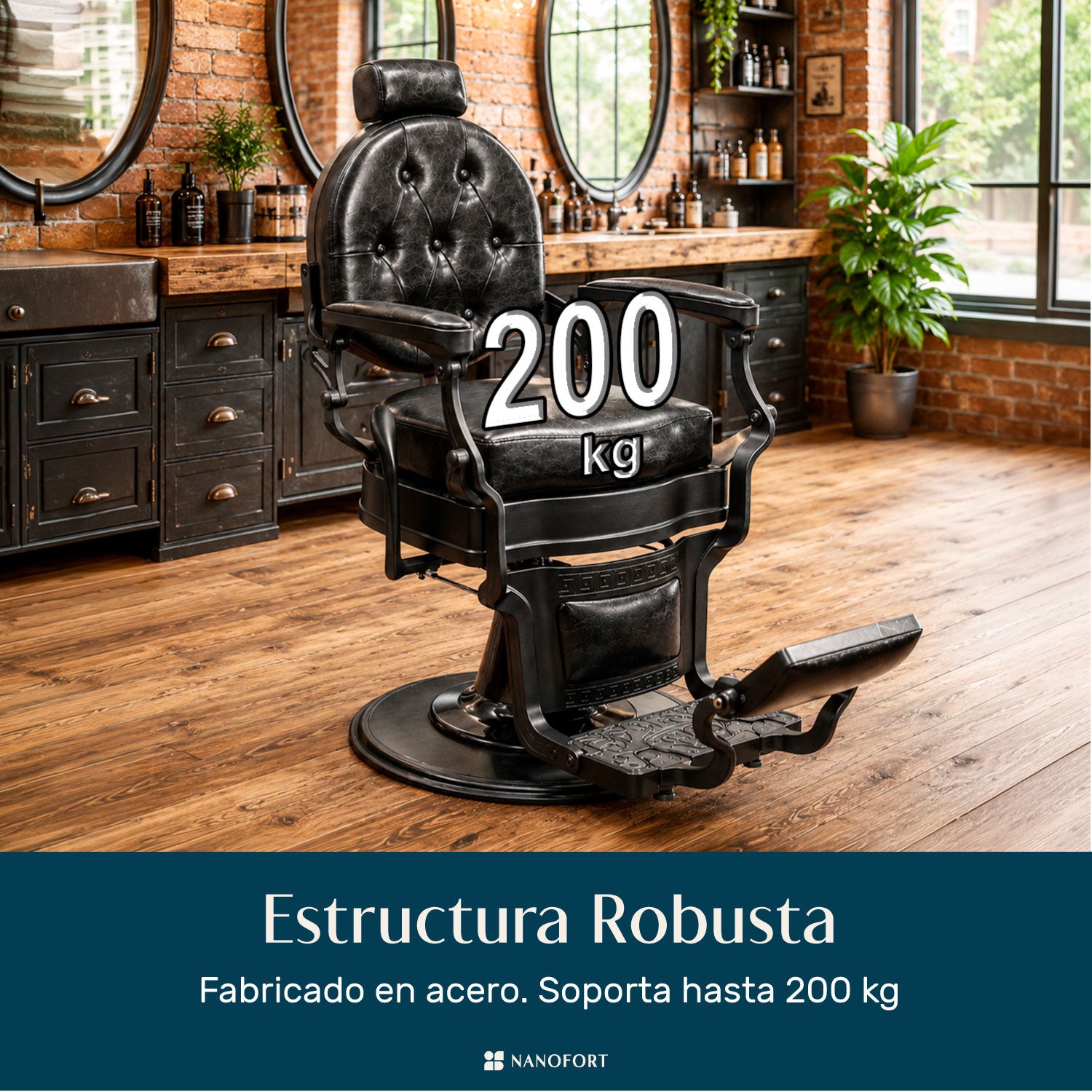Sillon Gotico Premium Barberia Lujo Robusto Peluqueria Class Color Negro Forma De La Base Redonda Tipo De Respaldo Reclinable
