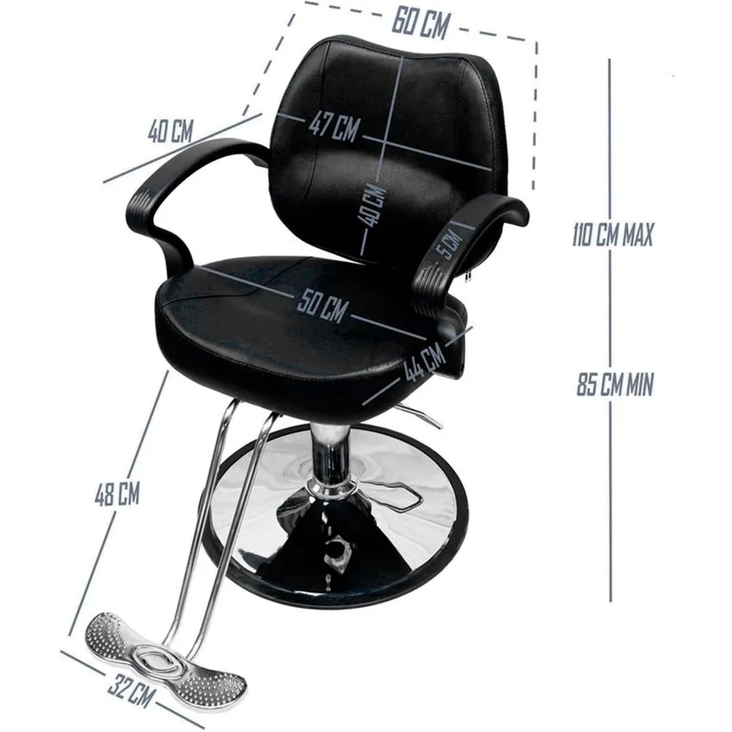 Silla Barbero para Estetica  Salon de Belleza Premium Hidraulica Sillon Barberia Girtatoria
