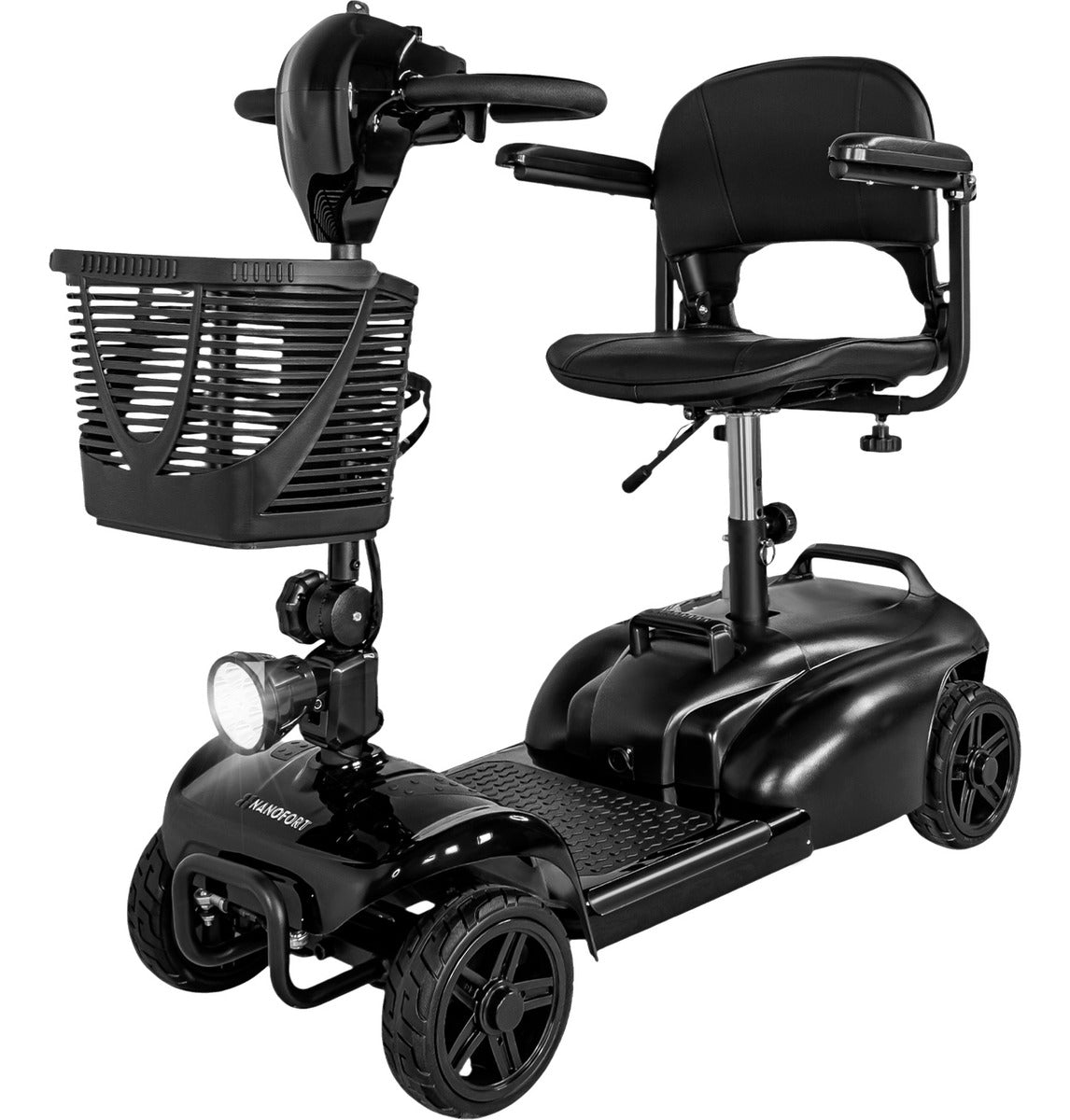 Silla Ruedas Electrica Scooter Recargable Luz Led Plegable	negro