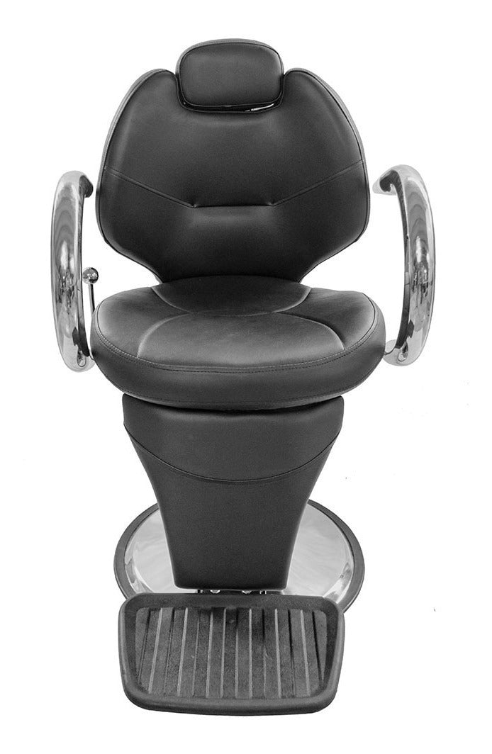 Silla Hidraulica Peluquero Asiento Giratorio Reclinable Salon de Belleza Negro