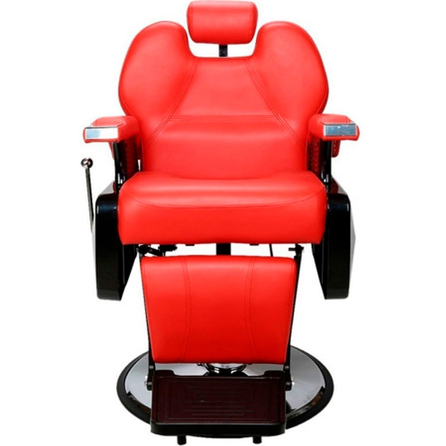 Sillon de Barbero Neumatico para Barberia, Peluqueria o Estetica Rojo