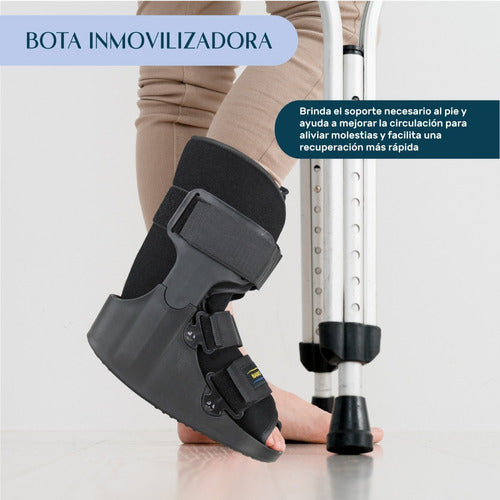 Bota Ortopedica Corta Inmovilizador Tobillo Ferula Walker Talla Ch