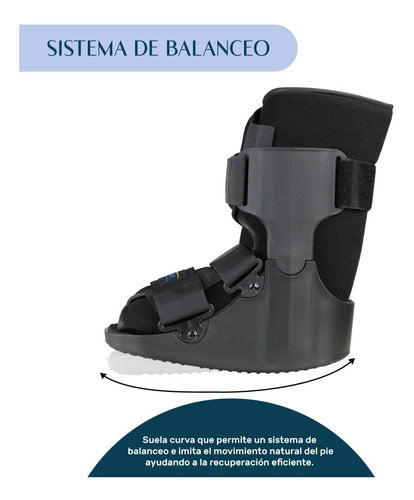 Bota Ortopedica Corta Inmovilizador Tobillo Ferula Walker Talla Ch