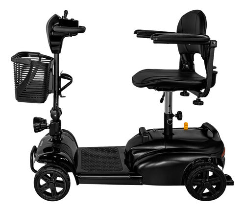 Silla Ruedas Electrica Scooter Recargable Luz Led Plegable	negro